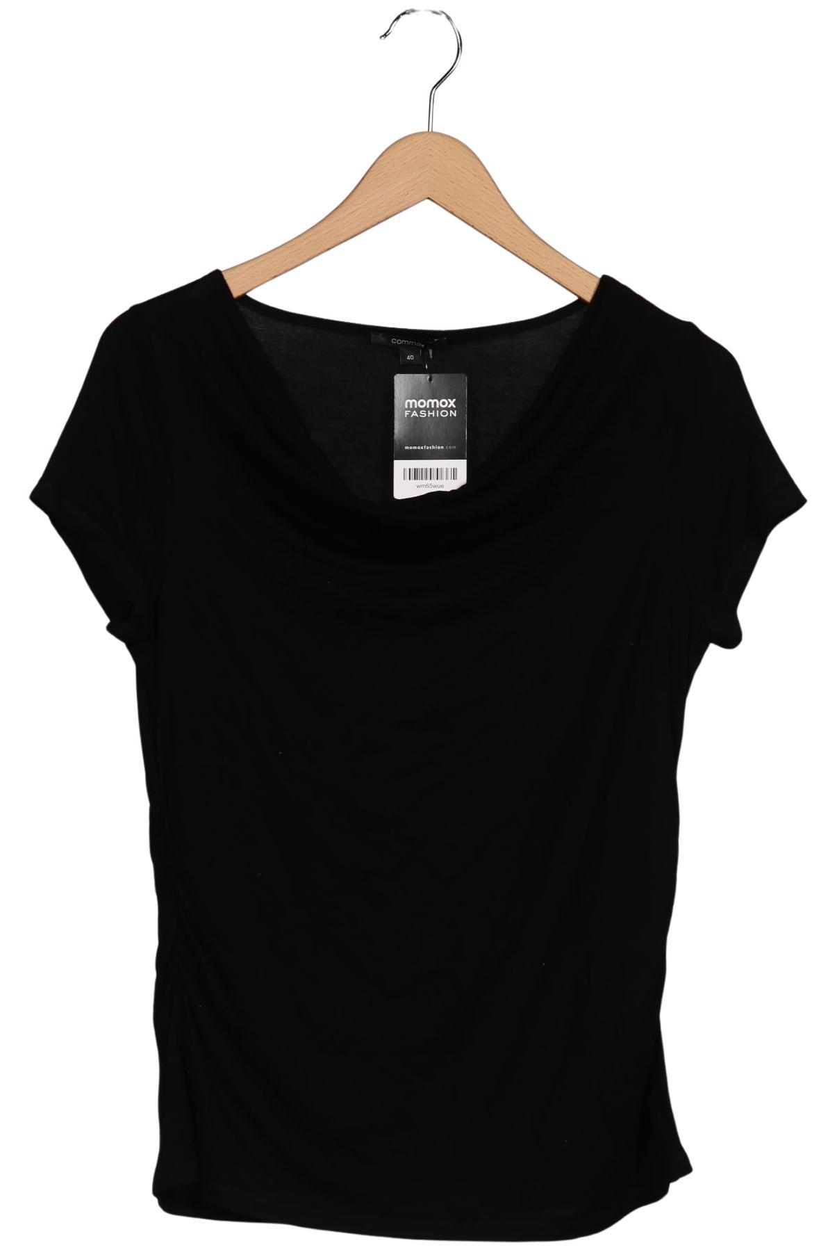 

Comma Damen T-Shirt, schwarz, Gr. 40