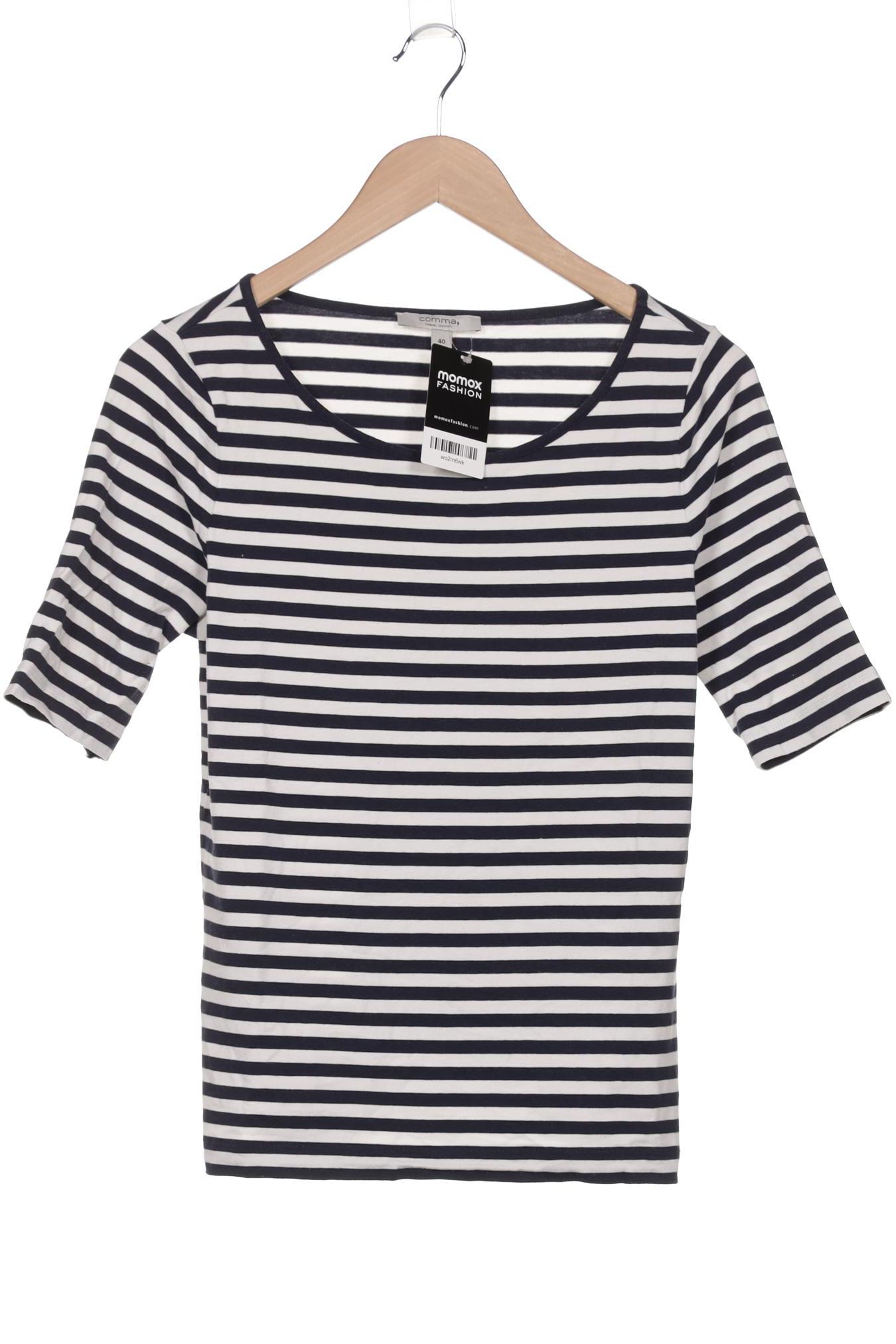 

Comma Damen T-Shirt, marineblau, Gr. 40