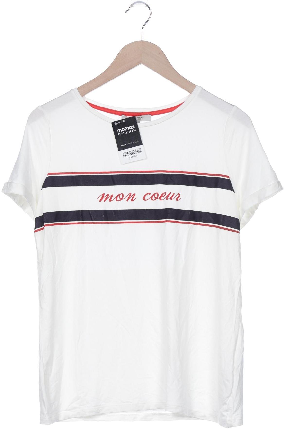 

Comma Damen T-Shirt, cremeweiß, Gr. 40