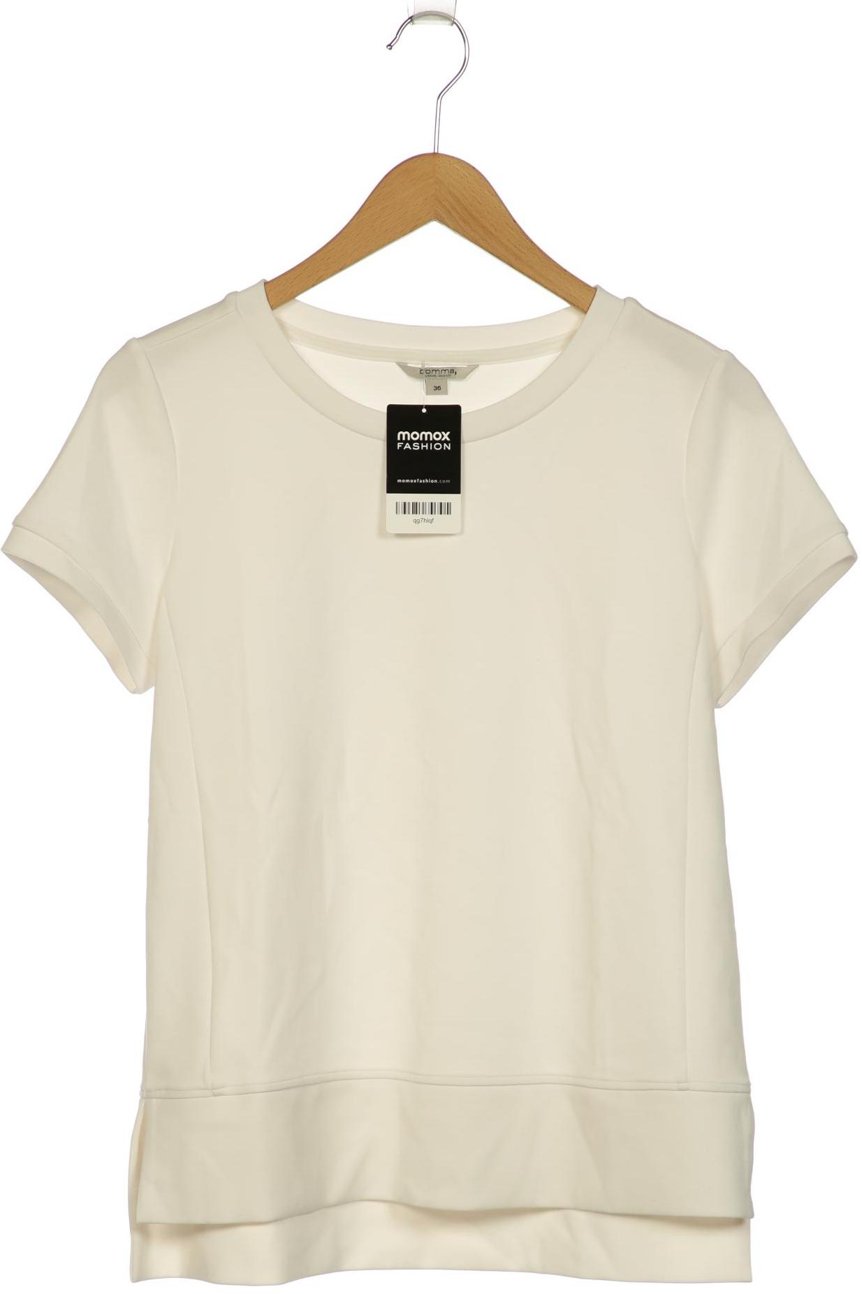 

Comma Damen T-Shirt, weiß, Gr. 36