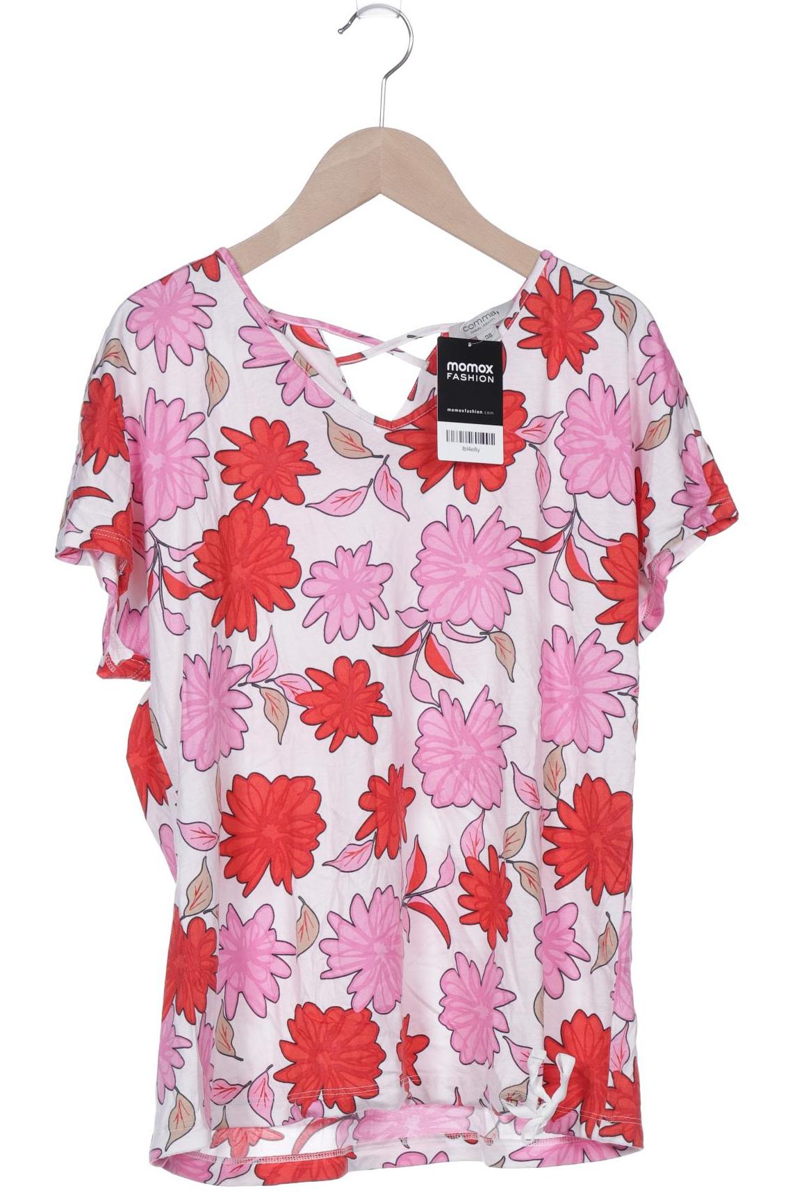 

Comma Damen T-Shirt, weiß, Gr. 38