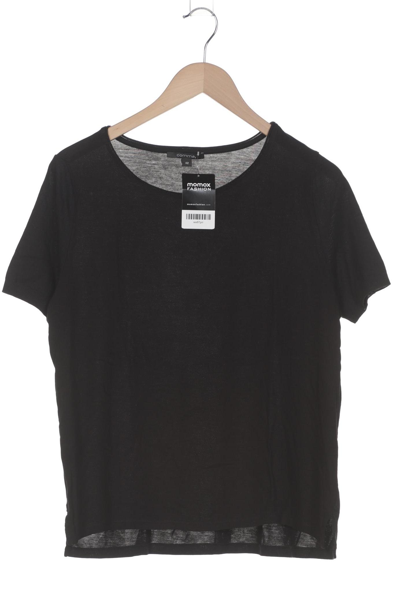 

Comma Damen T-Shirt, schwarz, Gr. 42