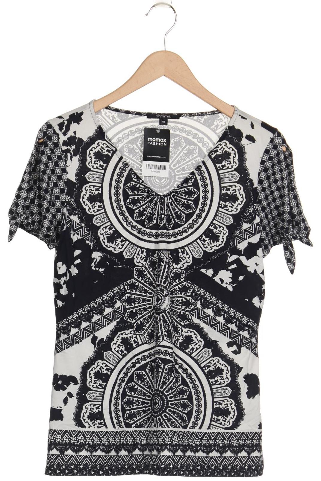 

Comma Damen T-Shirt, schwarz, Gr. 40