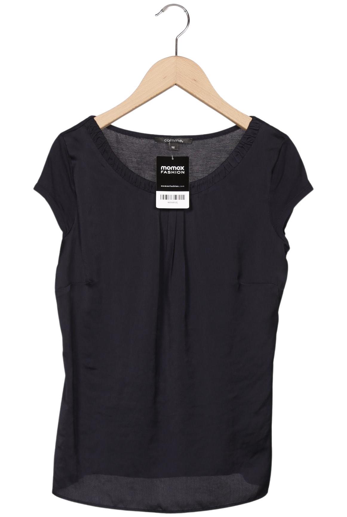 

Comma Damen T-Shirt, marineblau, Gr. 32
