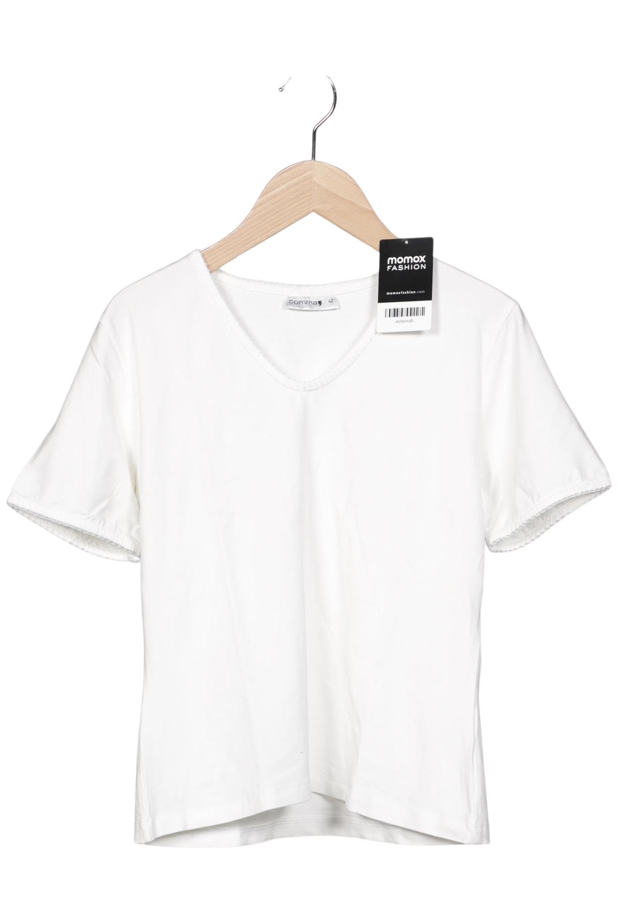 

Comma Damen T-Shirt, weiß, Gr. 42