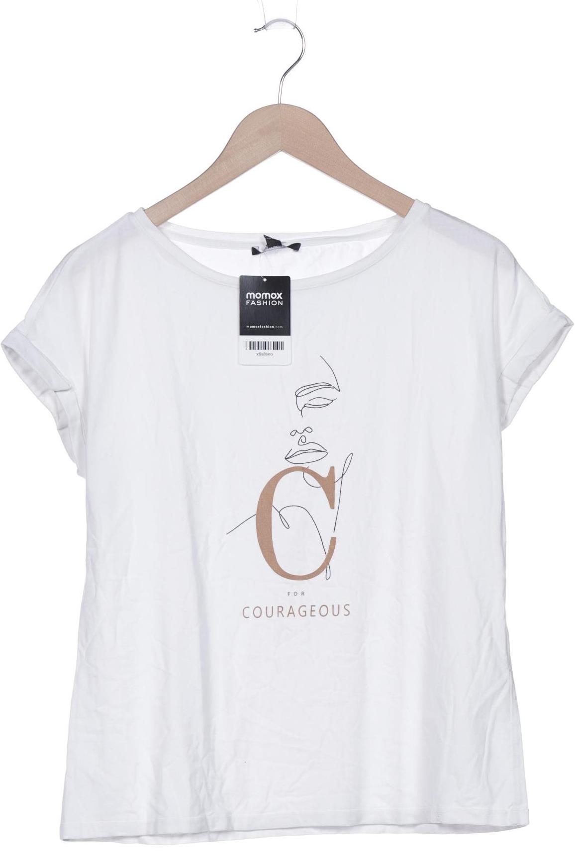 

Comma Damen T-Shirt, weiß, Gr. 42
