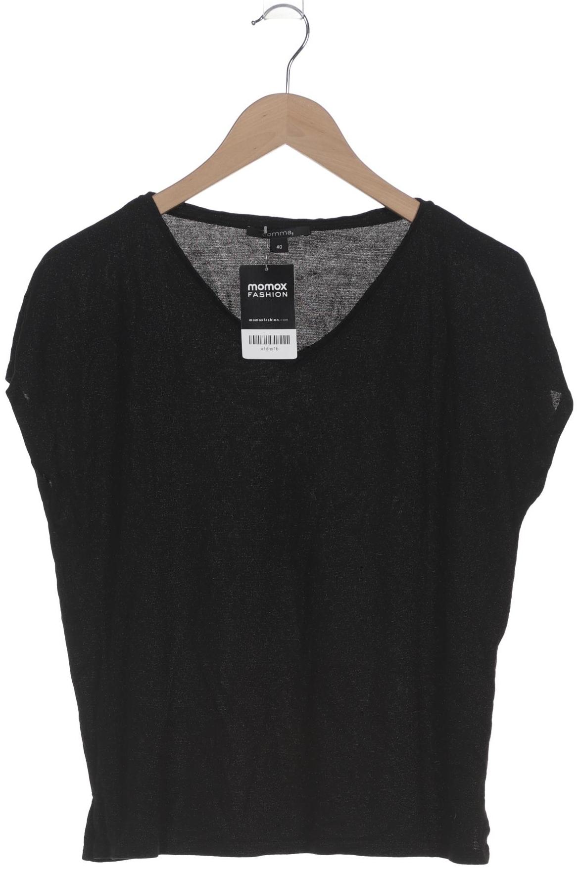 

Comma Damen T-Shirt, schwarz, Gr. 40