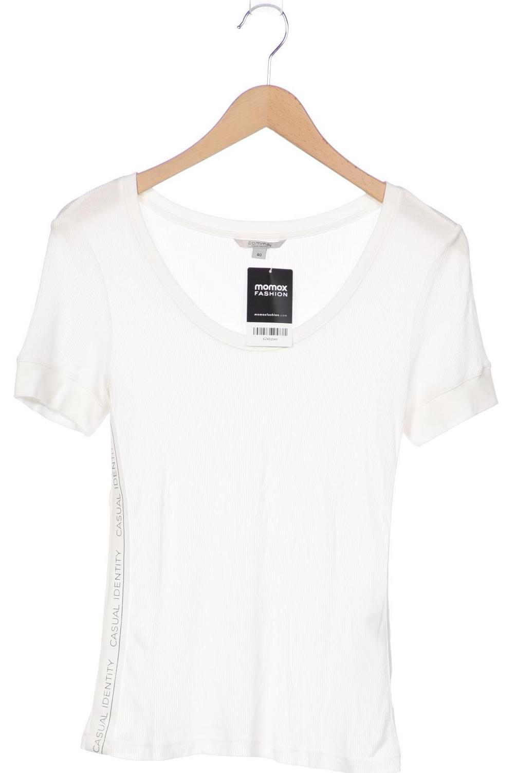 

Comma Damen T-Shirt, weiß