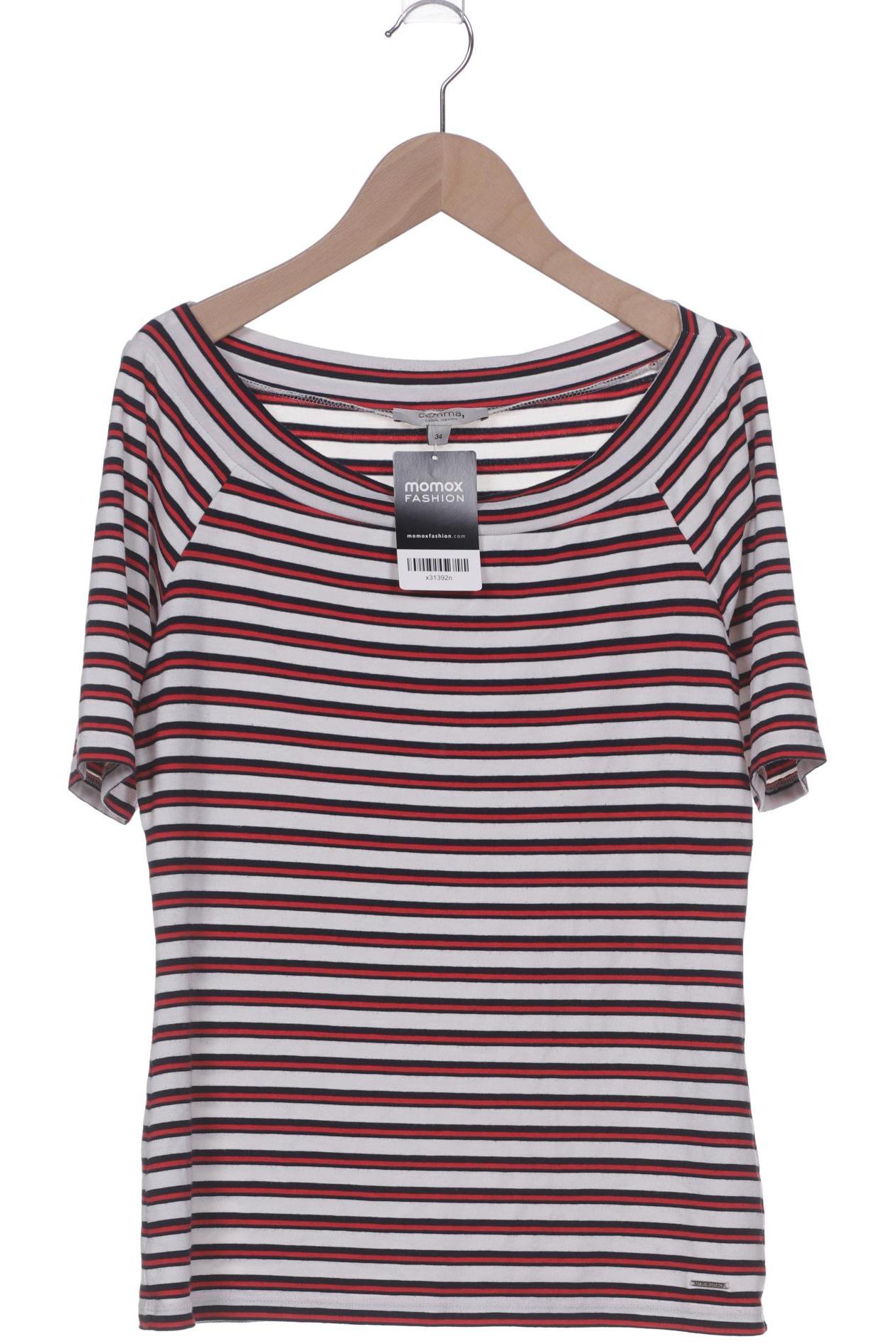 

Comma Damen T-Shirt, weiß, Gr. 34