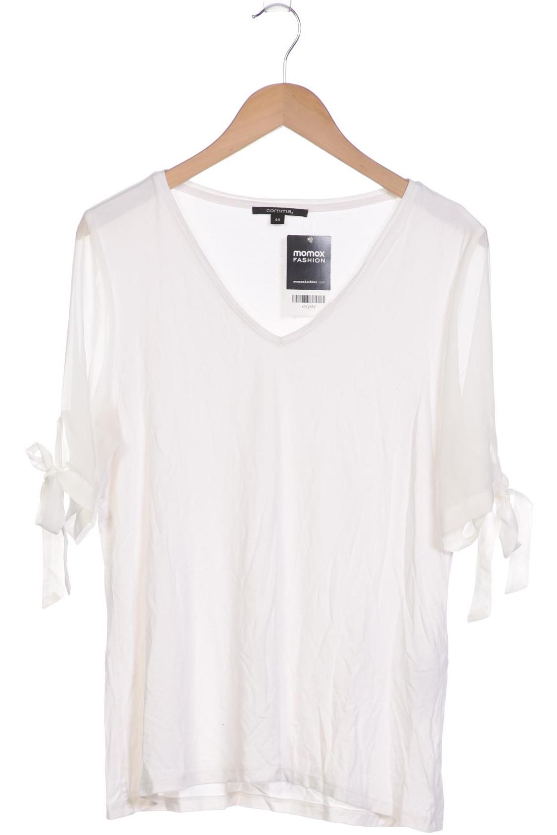 

Comma Damen T-Shirt, weiß