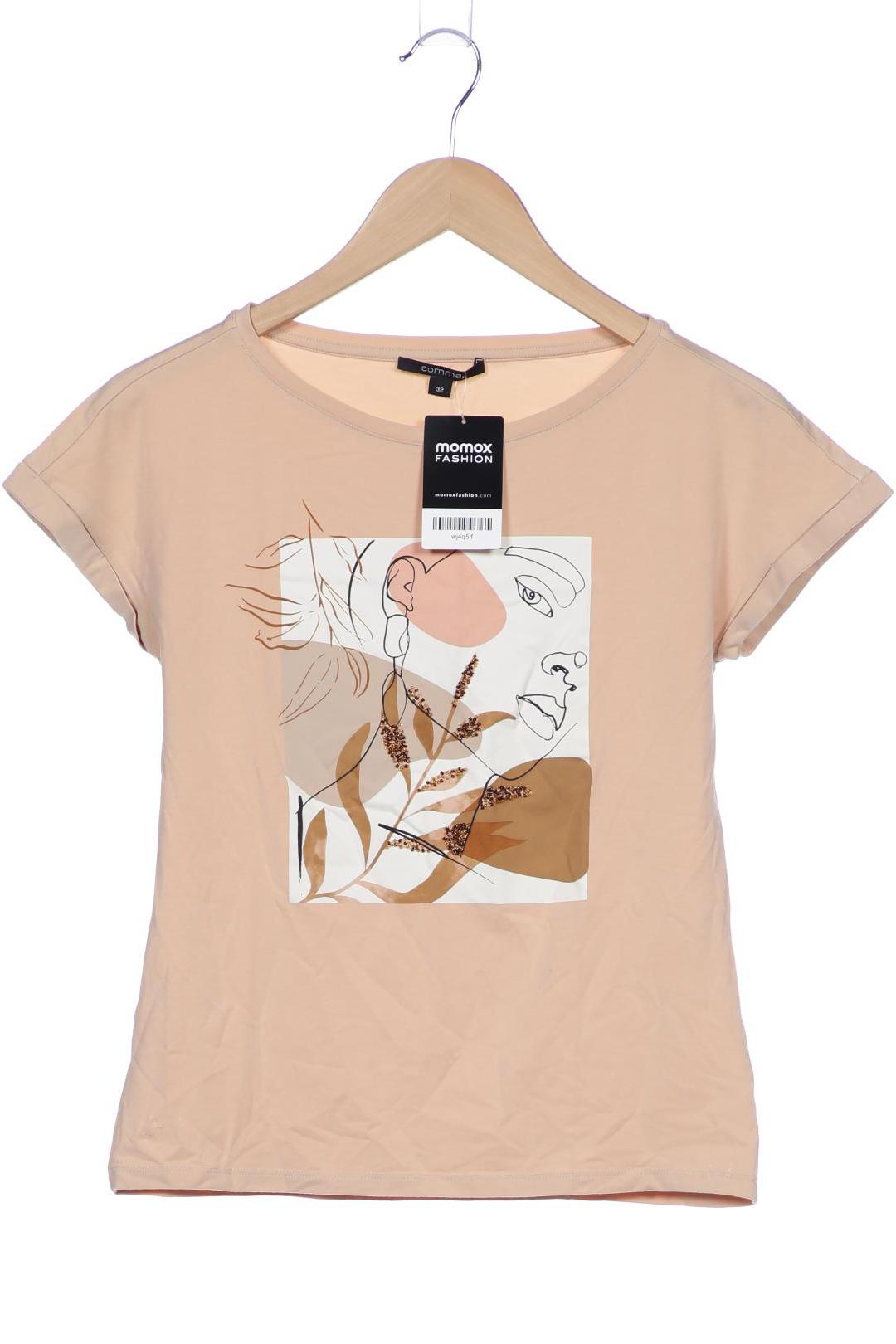 

Comma Damen T-Shirt, beige, Gr. 32