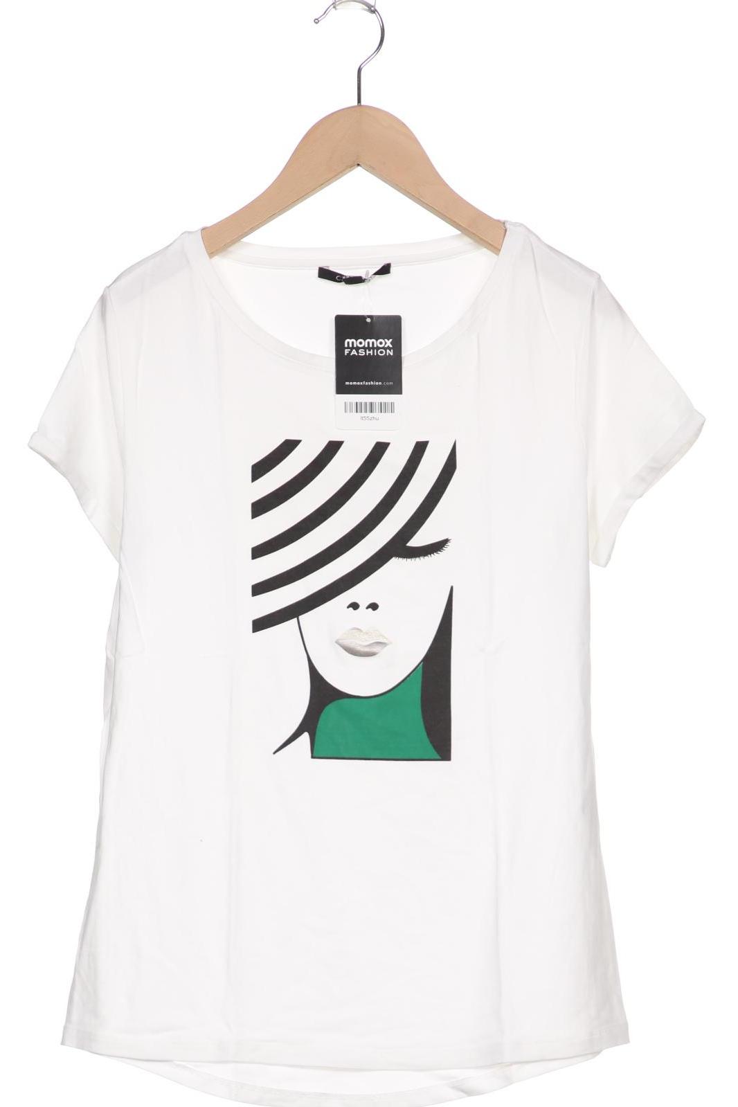 

Comma Damen T-Shirt, weiß, Gr. 36
