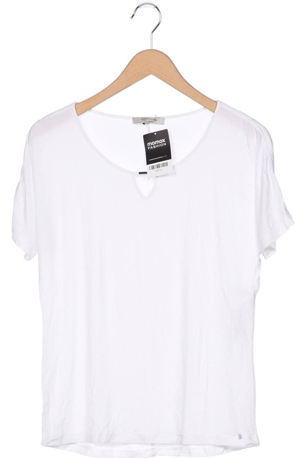 

Comma Damen T-Shirt, weiß