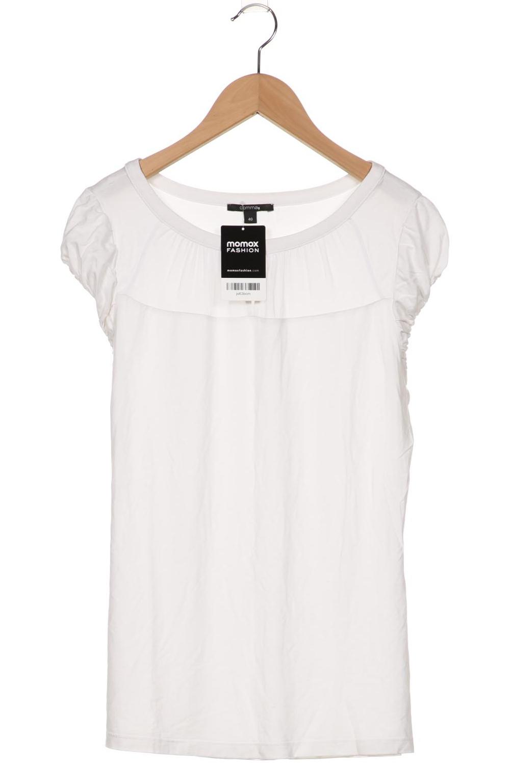 

Comma Damen T-Shirt, weiß