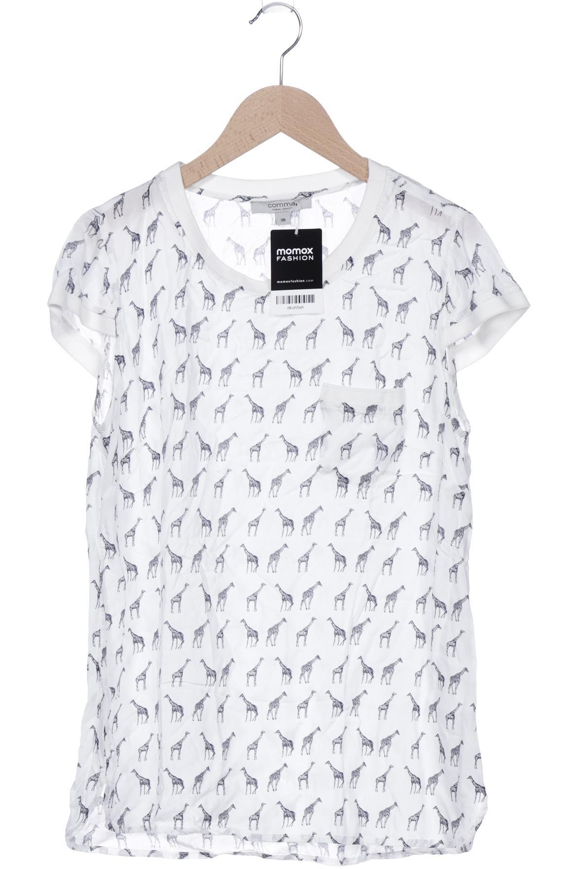 

Comma Damen T-Shirt, weiß, Gr. 38