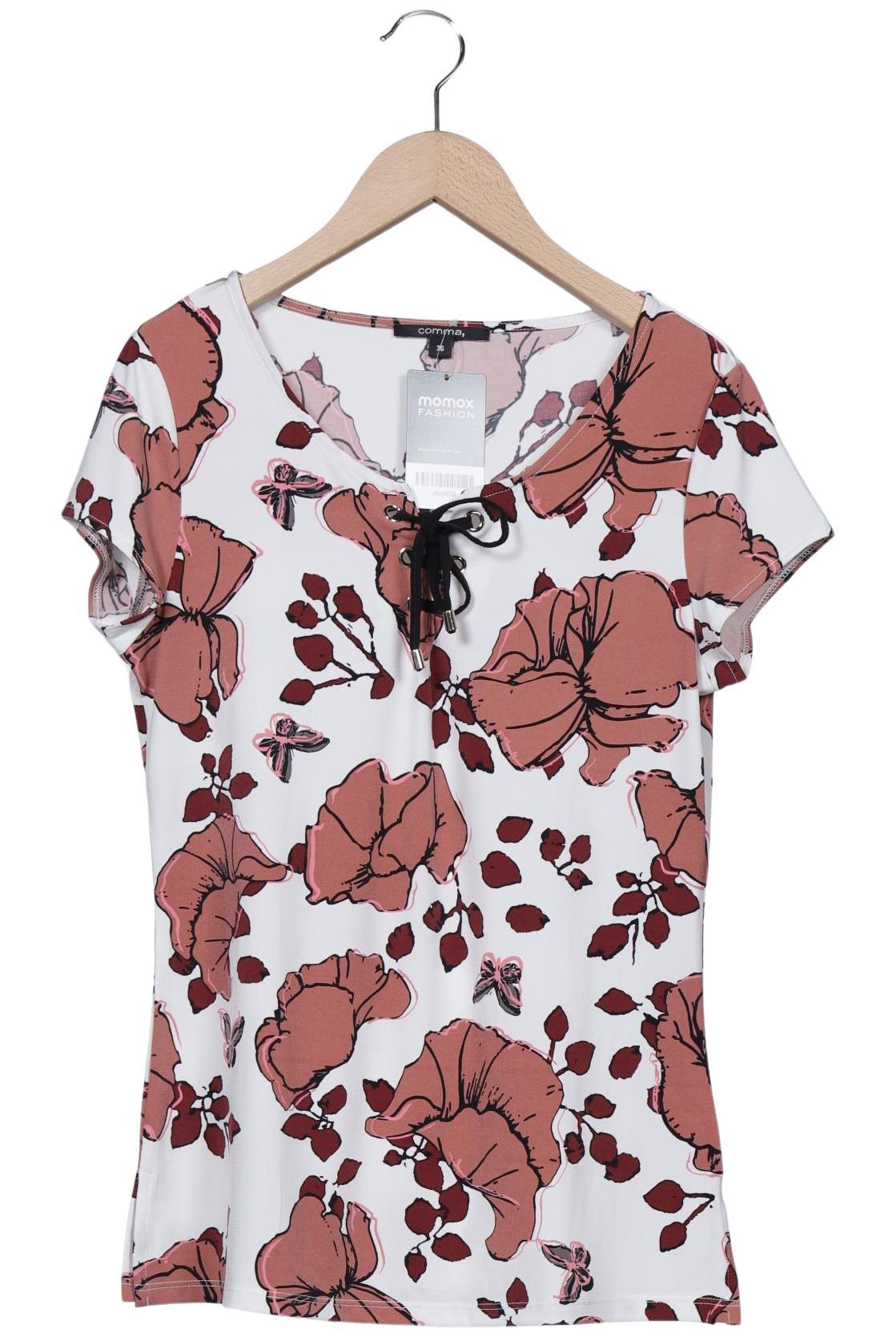

Comma Damen T-Shirt, braun, Gr. 36