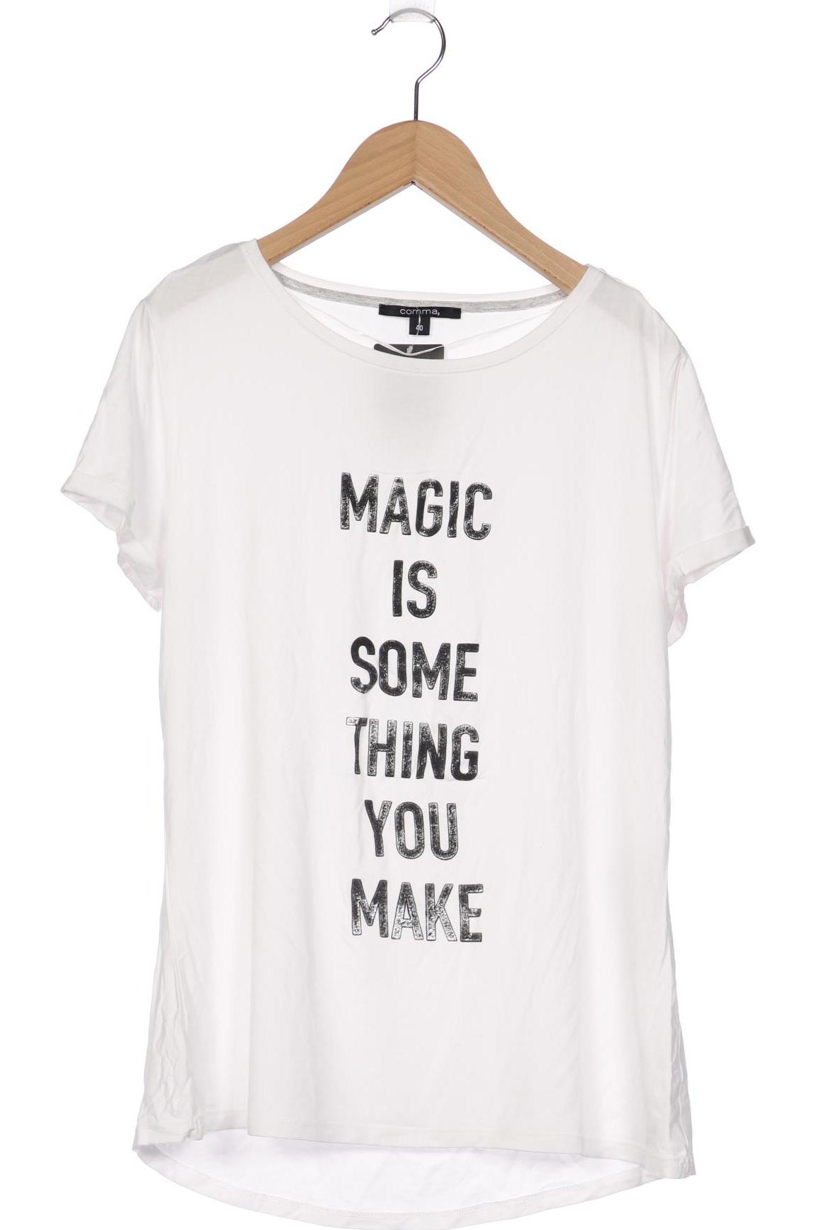 

Comma Damen T-Shirt, weiß
