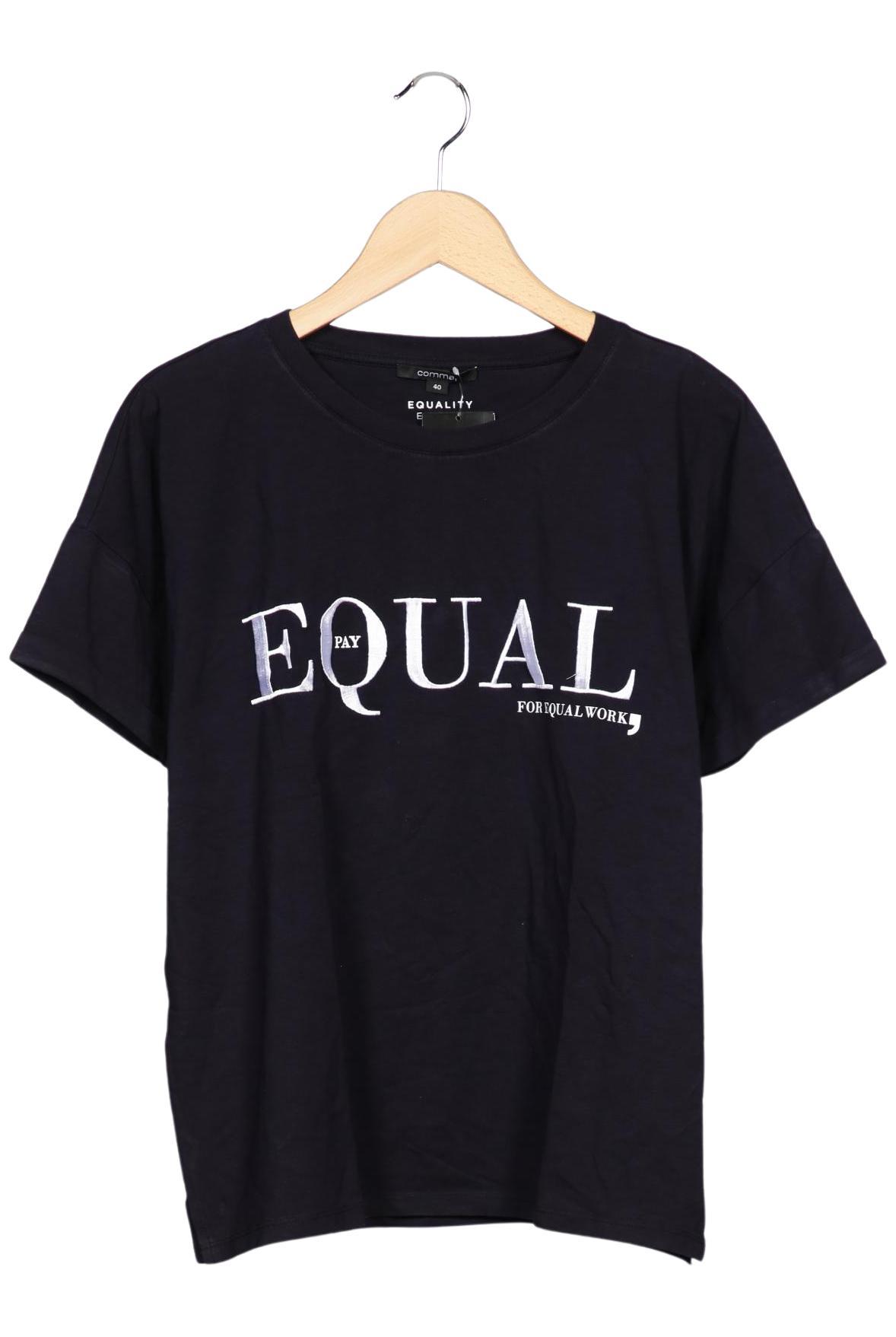 

Comma Damen T-Shirt, marineblau, Gr. 40