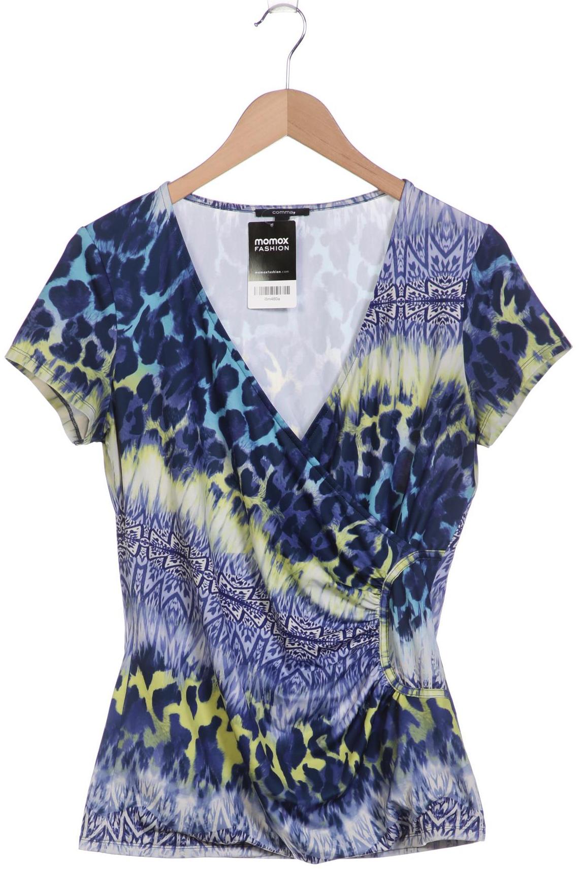 

Comma Damen T-Shirt, blau, Gr. 36