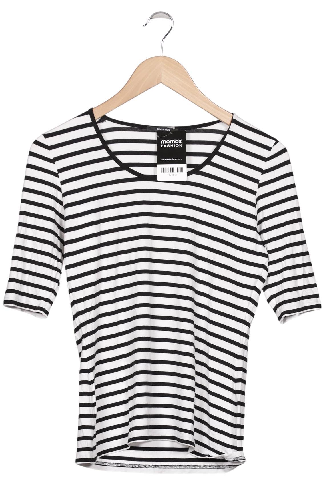 

Comma Damen T-Shirt, weiß, Gr. 36