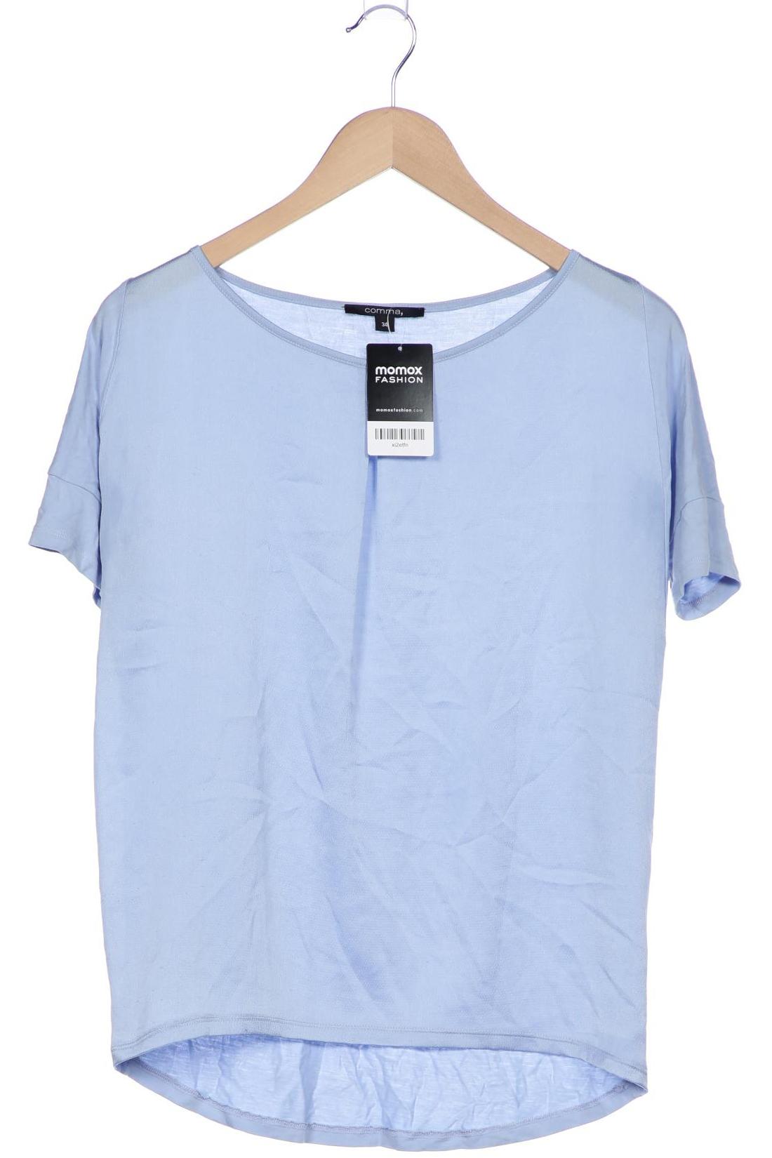 

Comma Damen T-Shirt, blau, Gr. 34