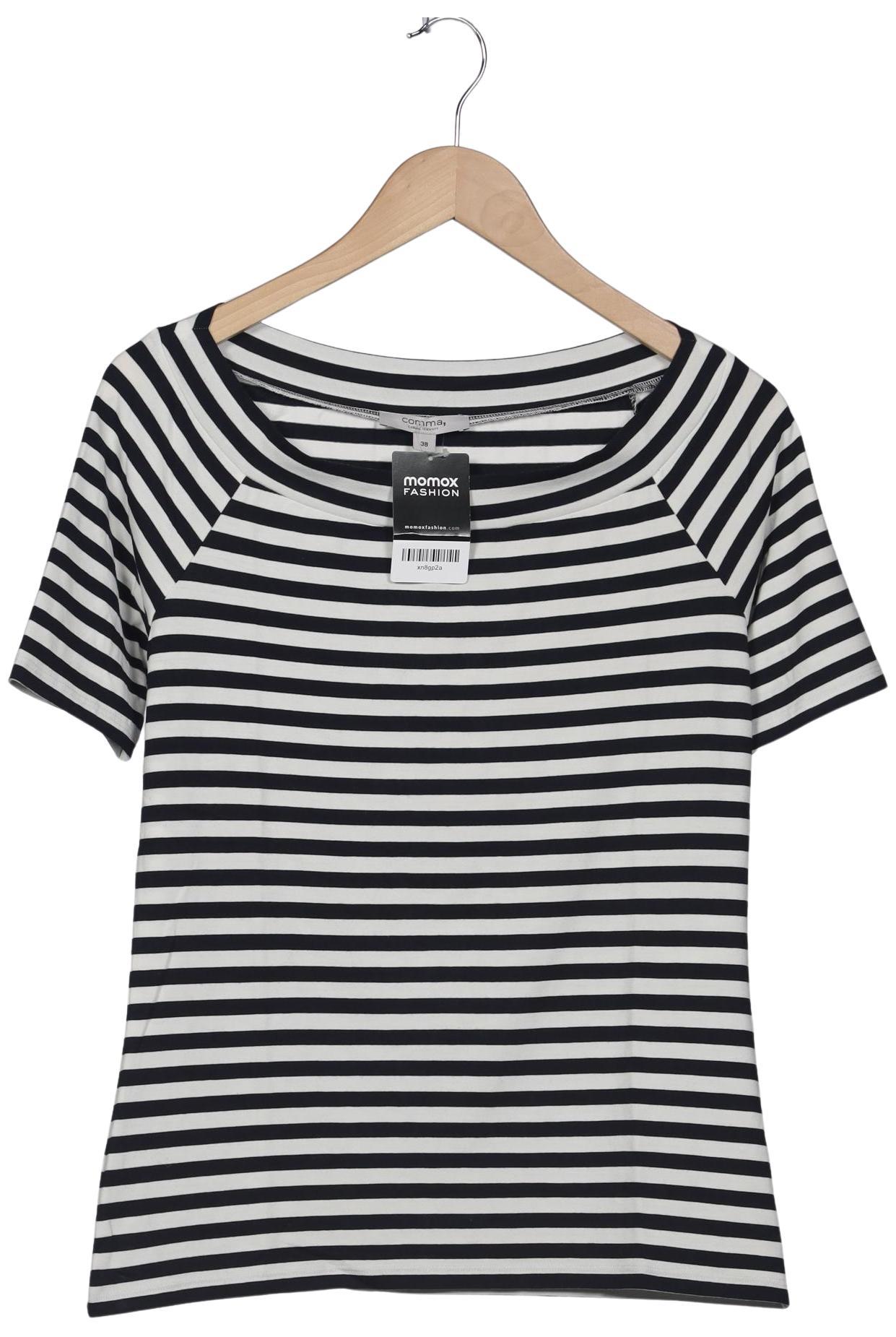 

Comma Damen T-Shirt, marineblau, Gr. 38
