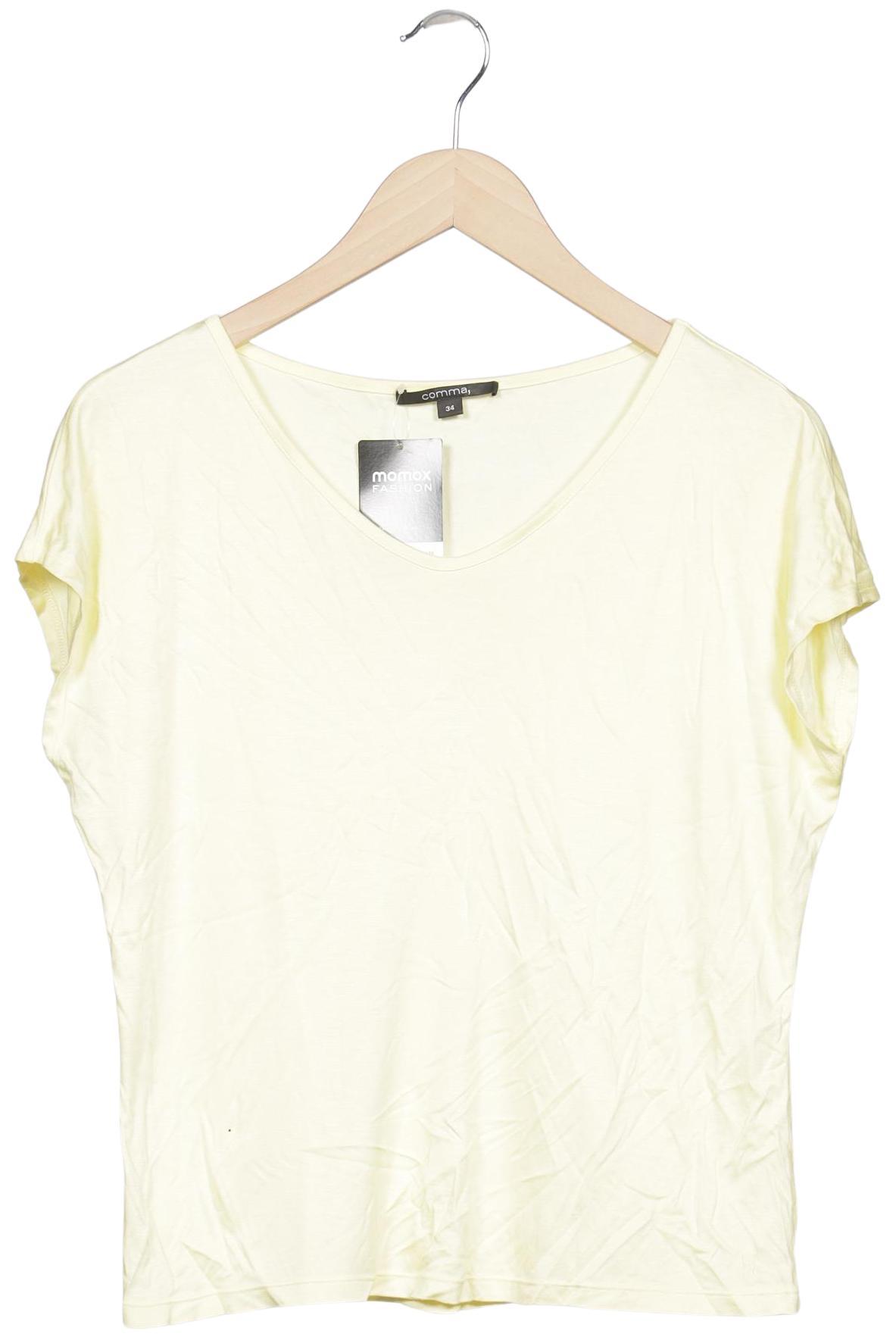 

Comma Damen T-Shirt, cremeweiß, Gr. 34