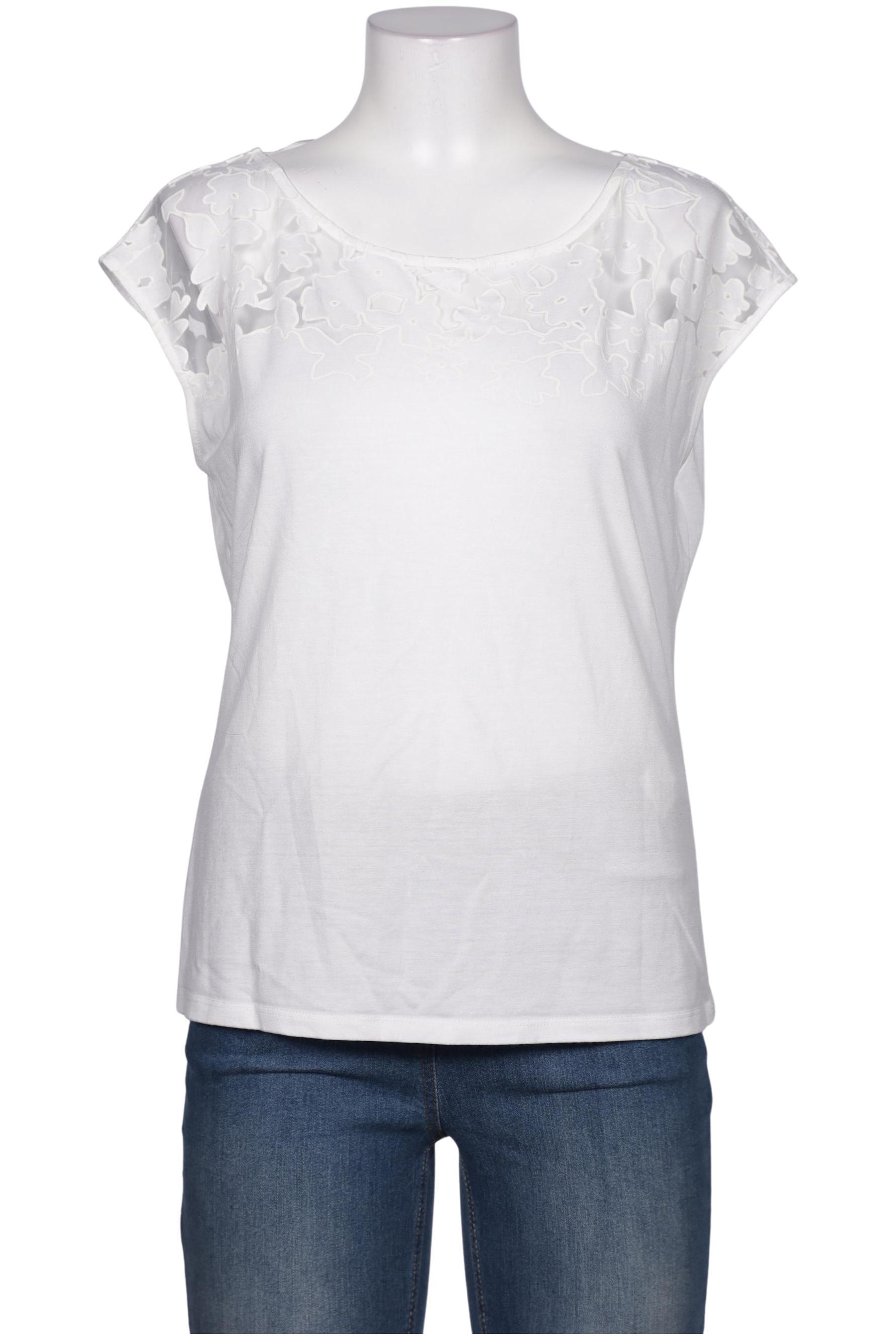 

Comma Damen T-Shirt, weiß, Gr. 38