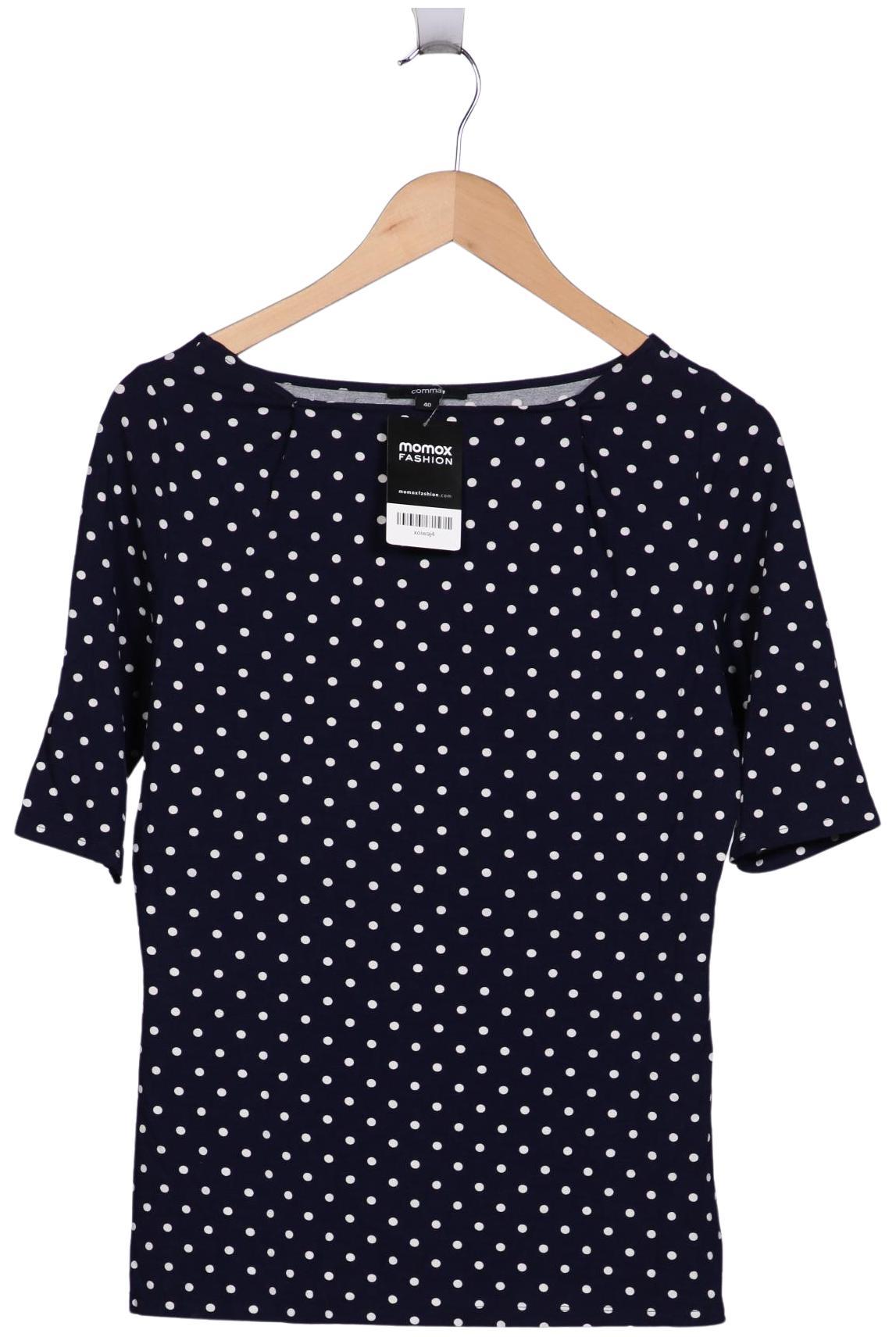 

Comma Damen T-Shirt, marineblau, Gr. 40