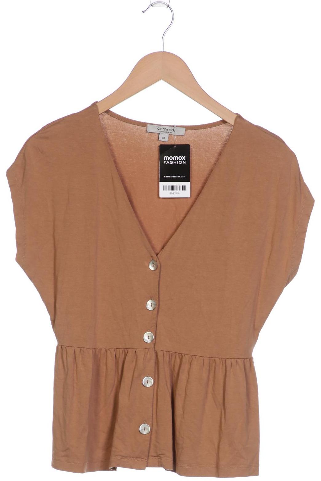 

Comma Damen T-Shirt, beige, Gr. 36