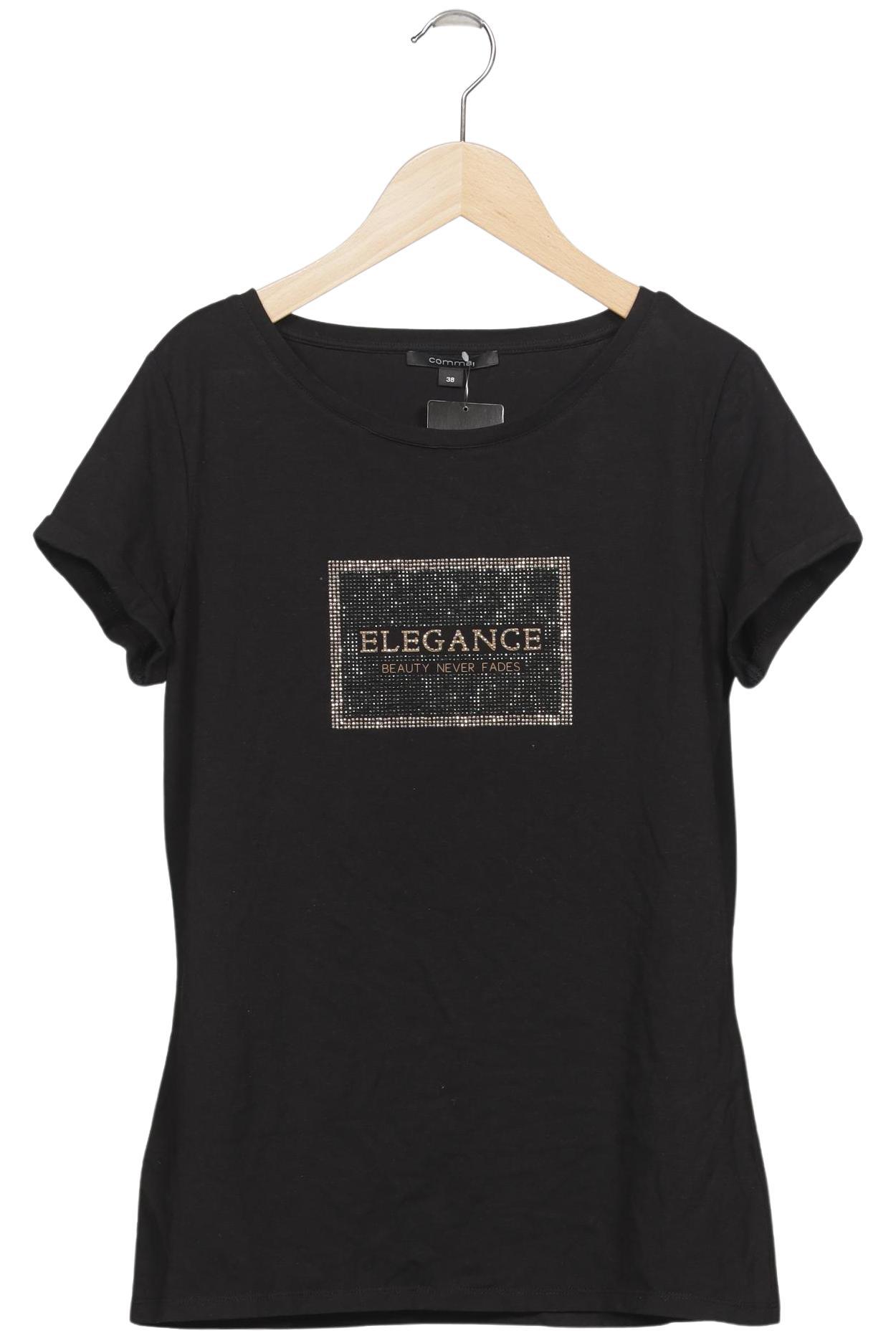 

Comma Damen T-Shirt, schwarz, Gr. 38