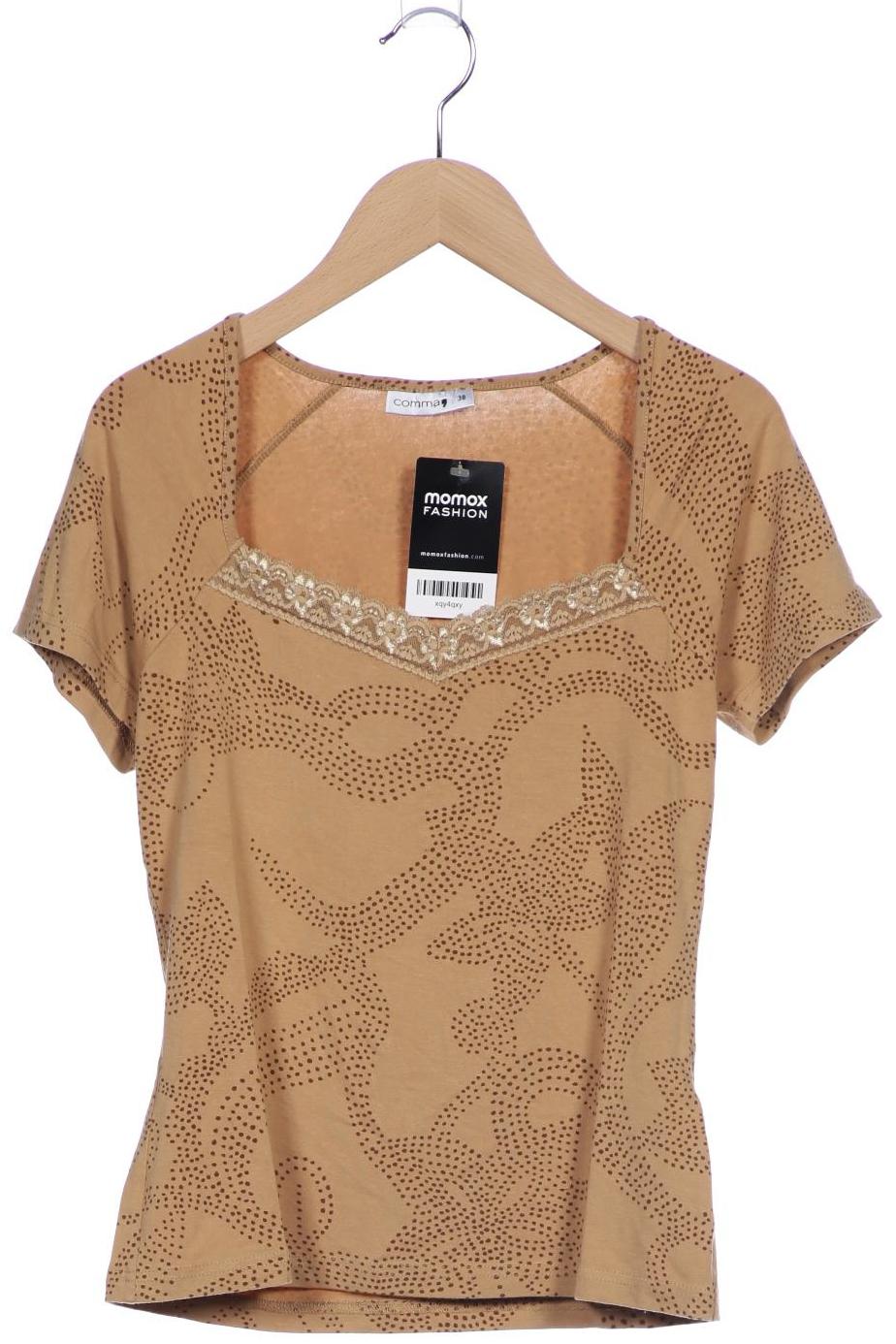 

Comma Damen T-Shirt, beige, Gr. 38