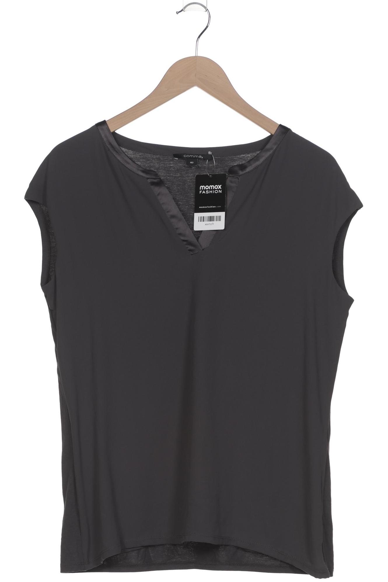 

Comma Damen T-Shirt, grau, Gr. 40