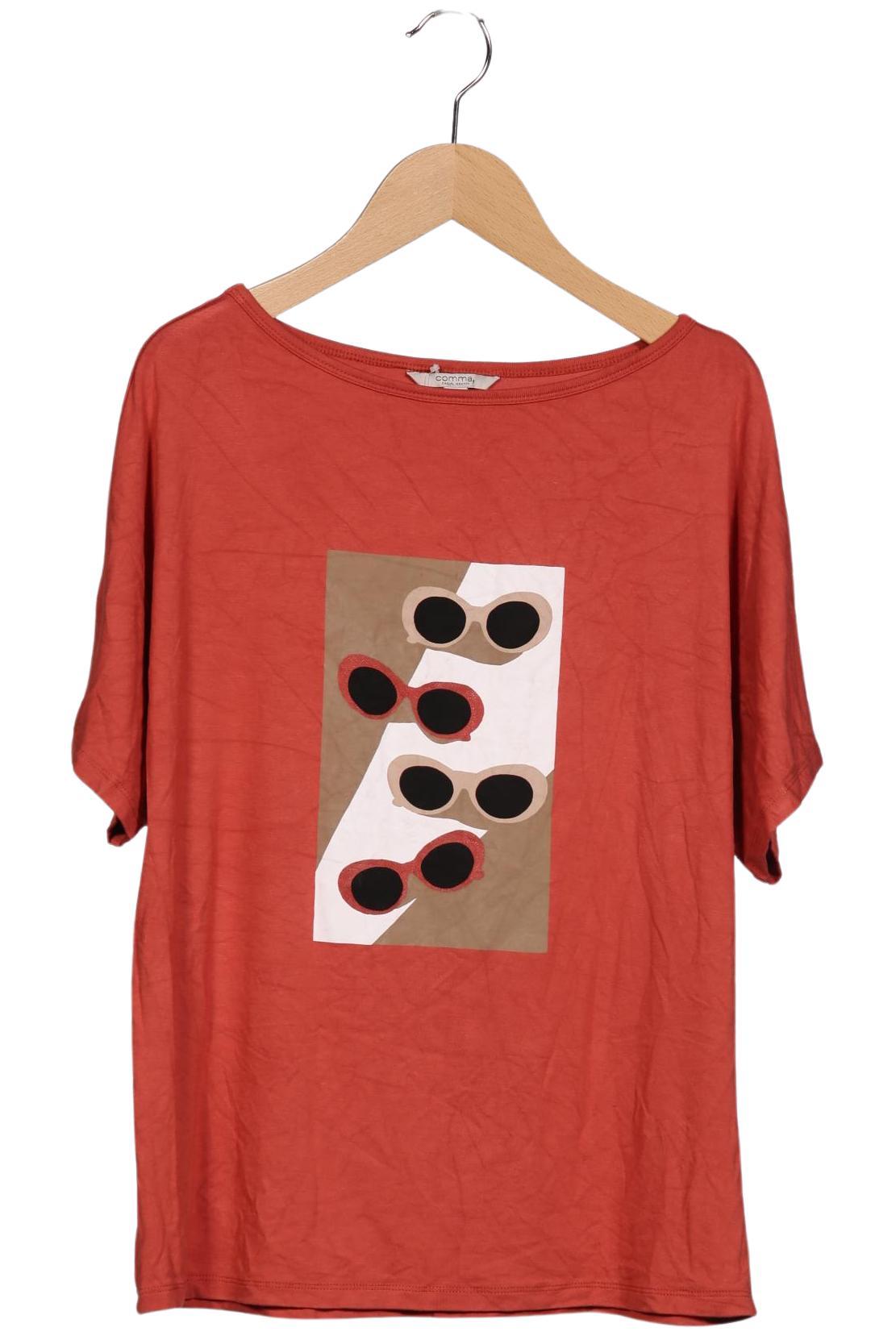 

Comma Damen T-Shirt, rot, Gr. 36