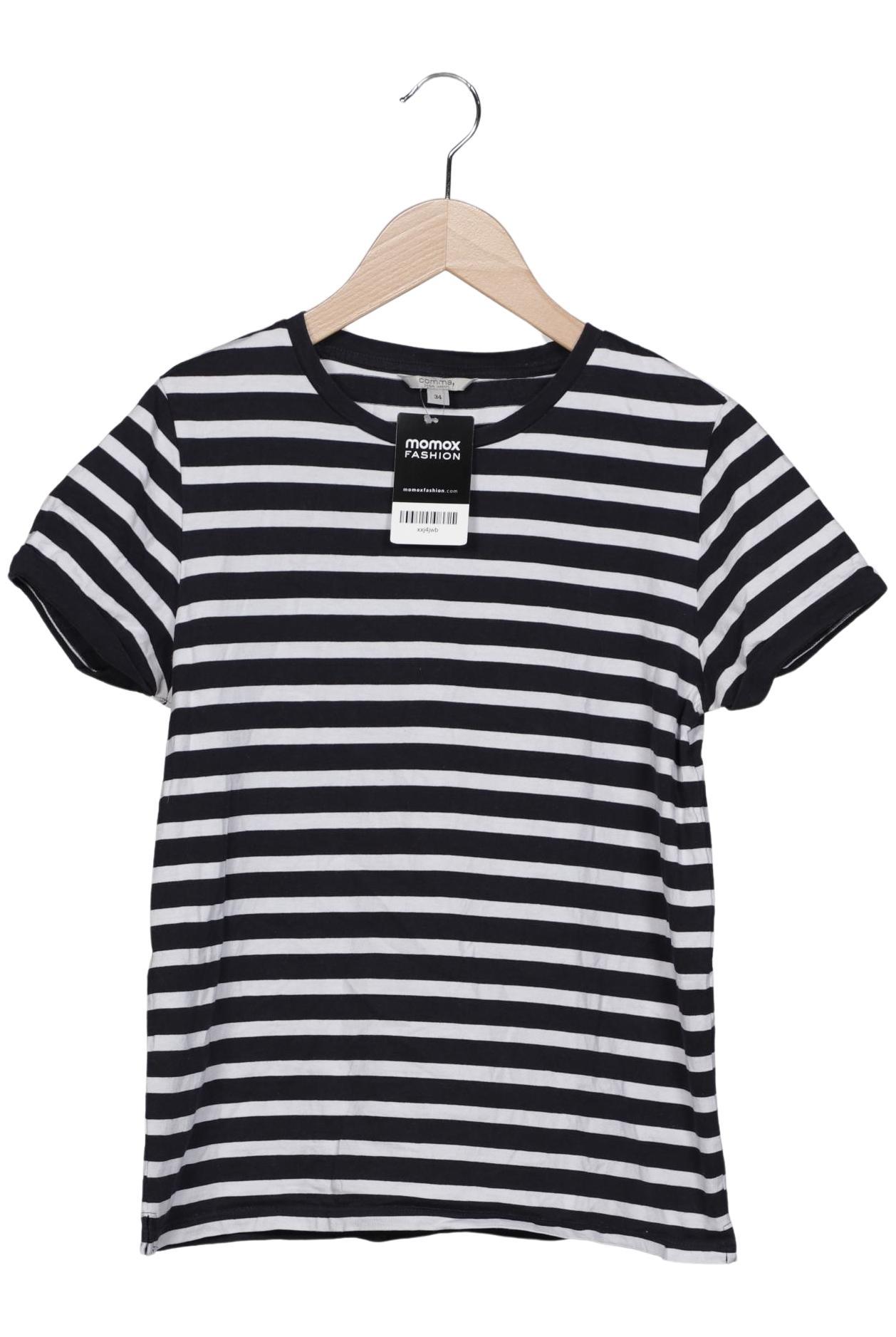 

Comma Damen T-Shirt, marineblau, Gr. 34