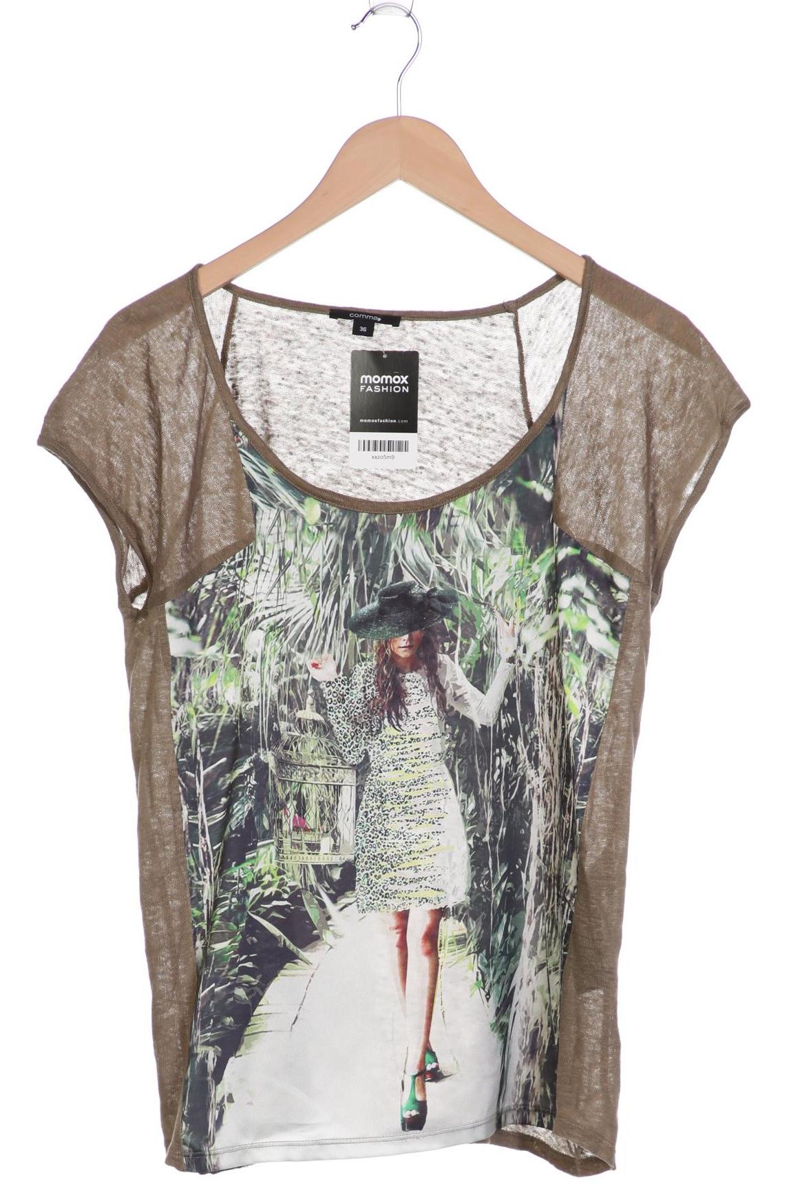 

Comma Damen T-Shirt, braun