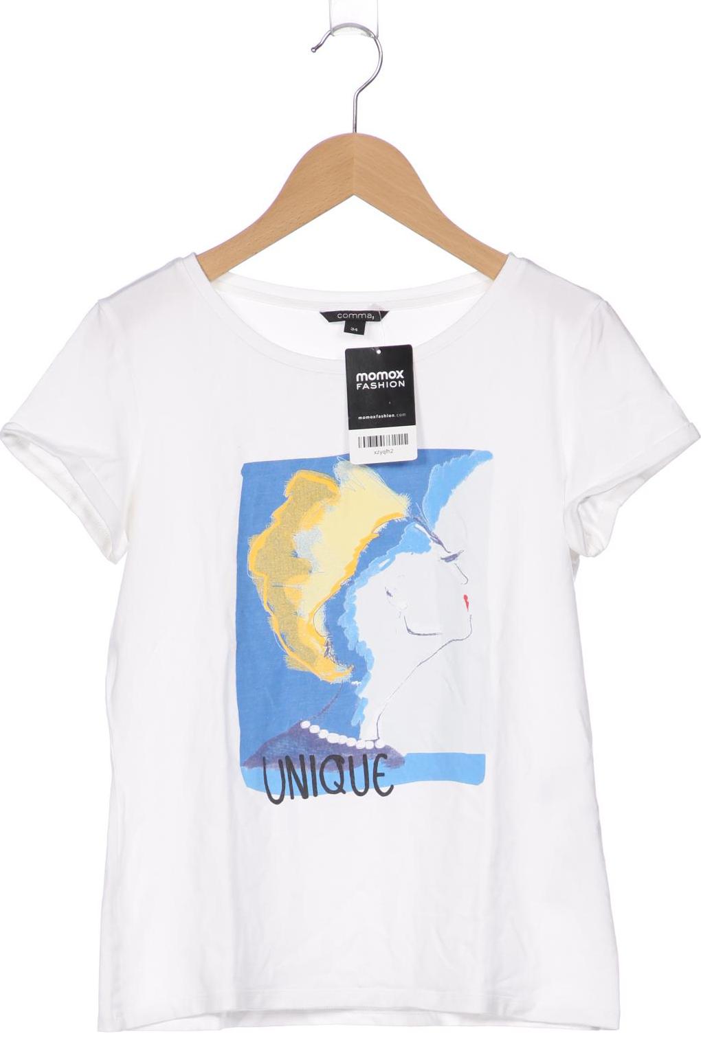 

Comma Damen T-Shirt, weiß