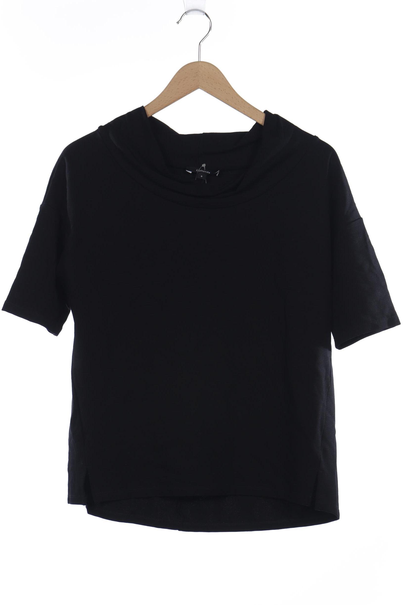 

Comma Damen T-Shirt, schwarz