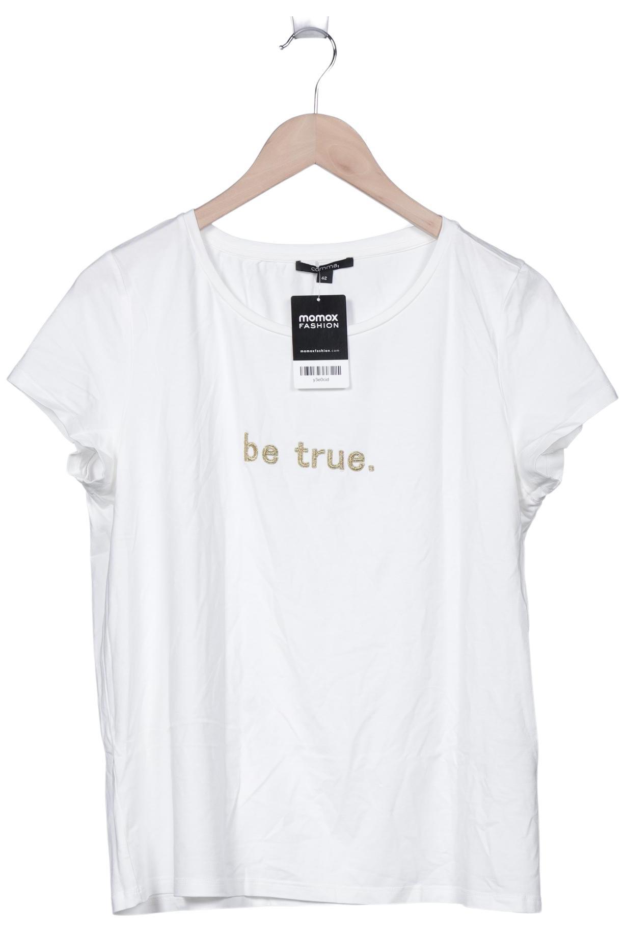 

Comma Damen T-Shirt, weiß, Gr. 42
