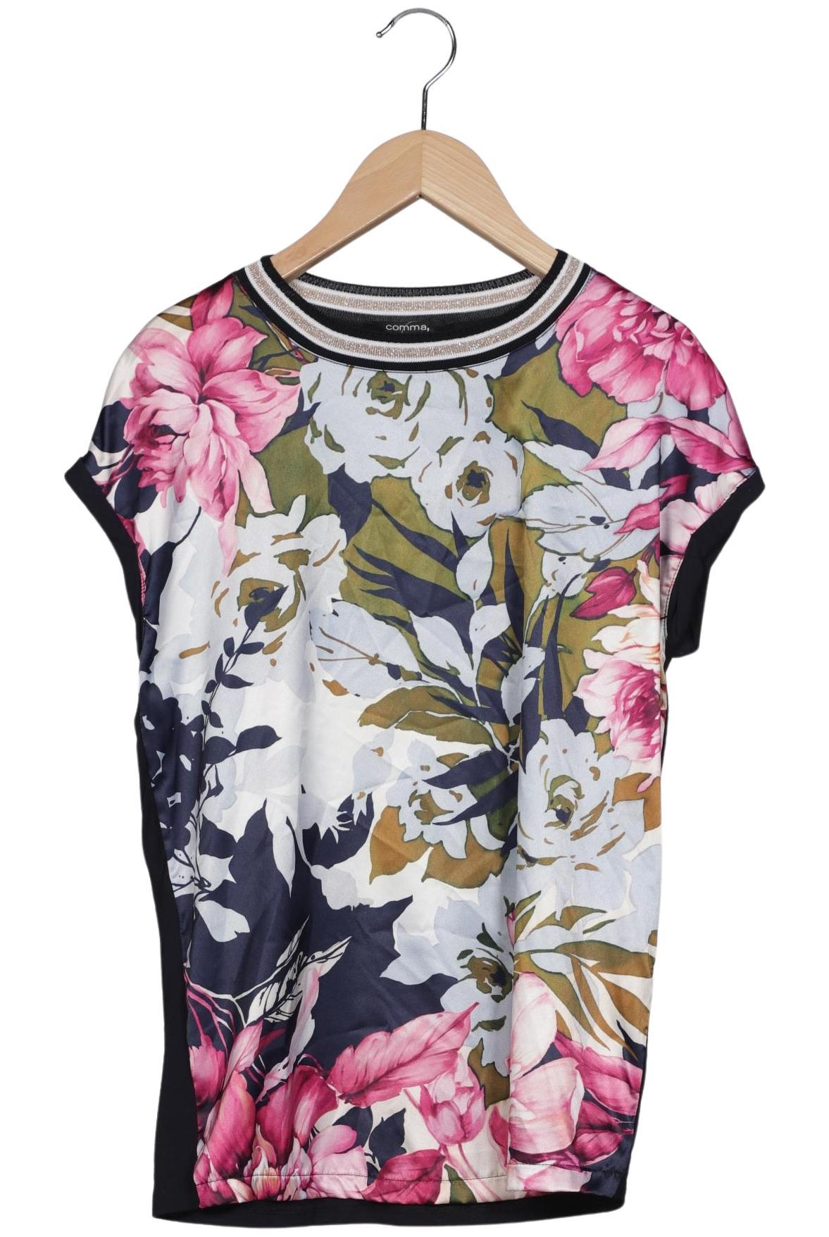 

Comma Damen T-Shirt, blau, Gr. 32