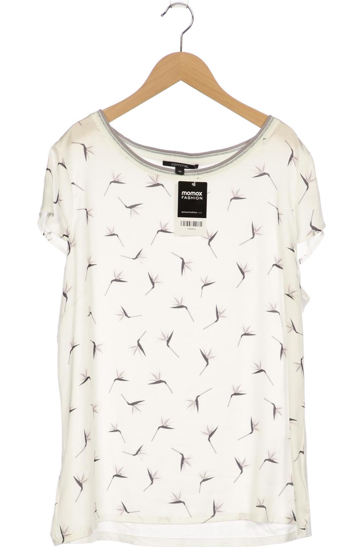 

Comma Damen T-Shirt, weiß, Gr. 44