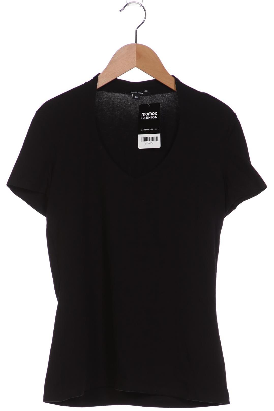 

Comma Damen T-Shirt, schwarz