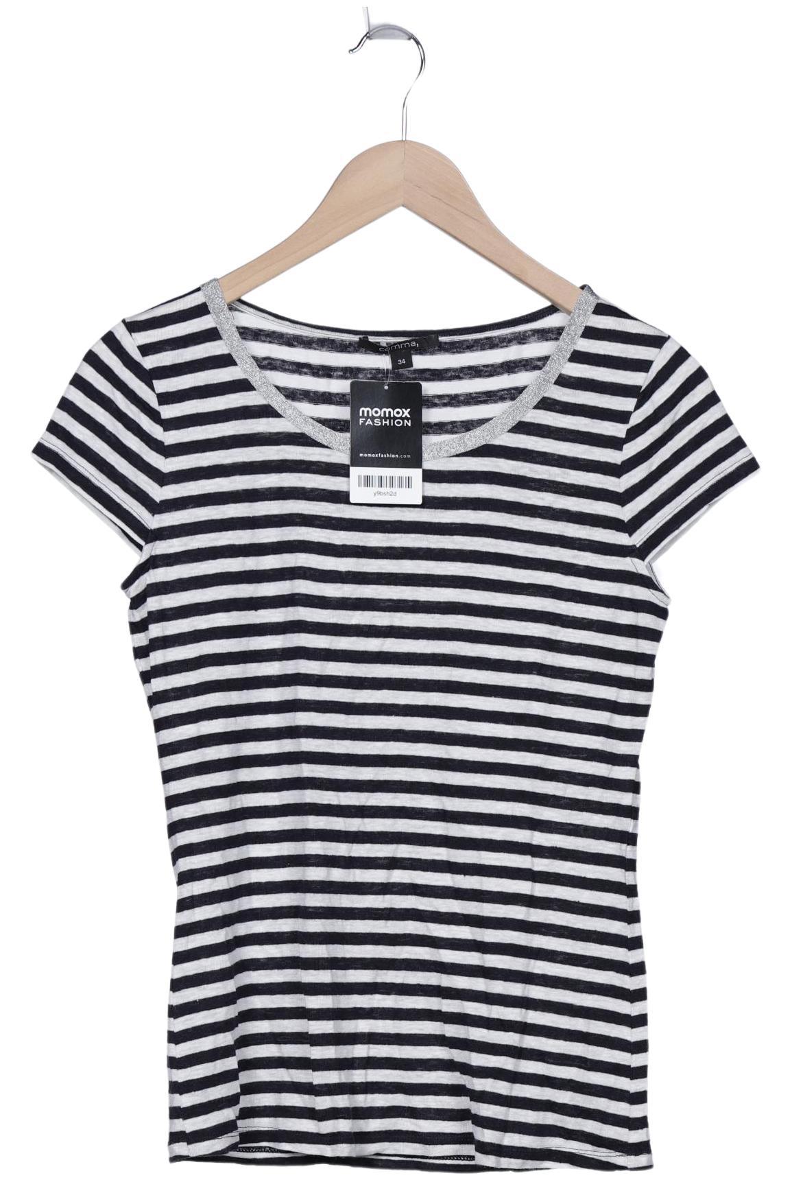 

Comma Damen T-Shirt, marineblau, Gr. 34