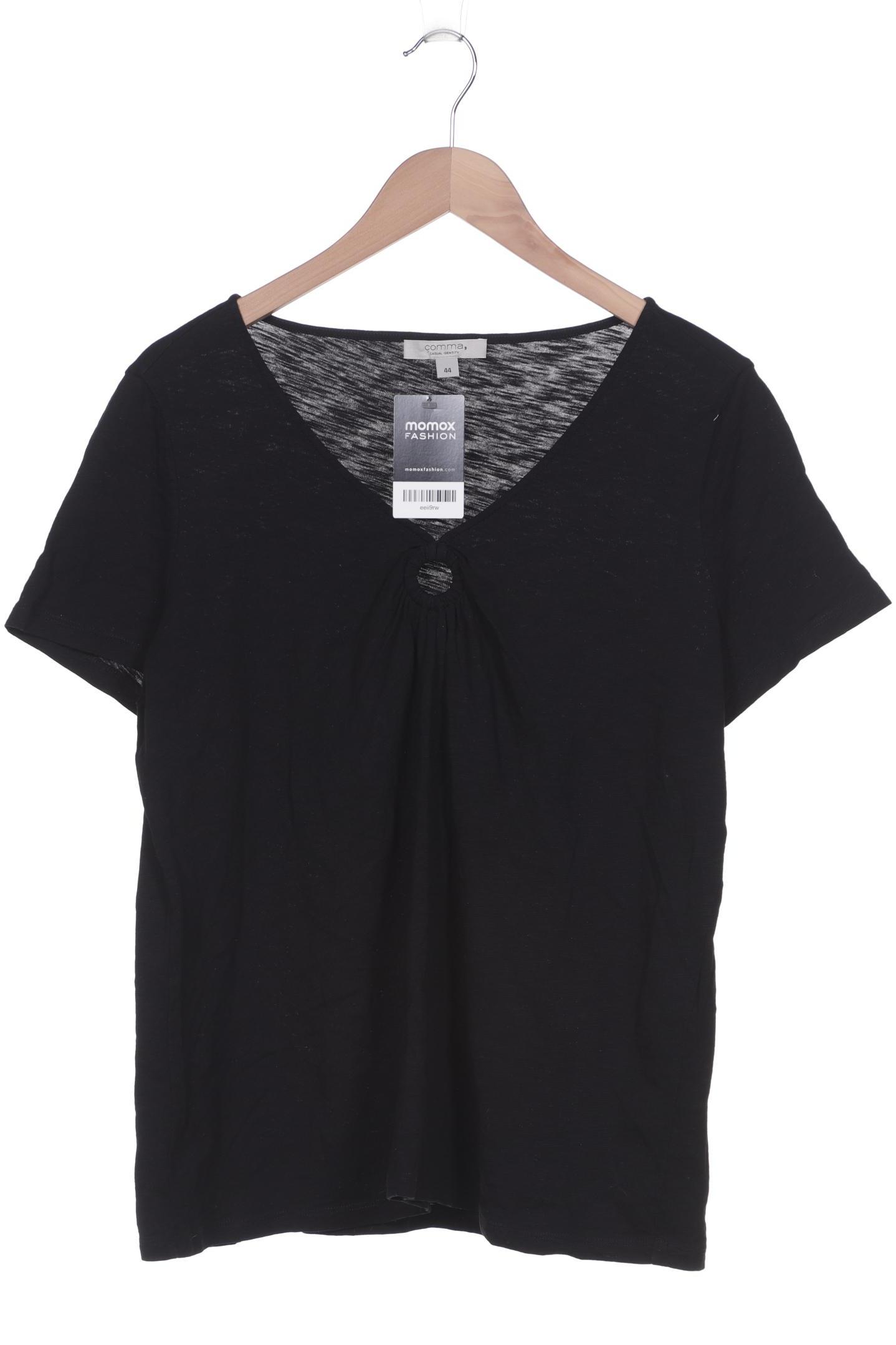 

Comma Damen T-Shirt, schwarz, Gr. 44