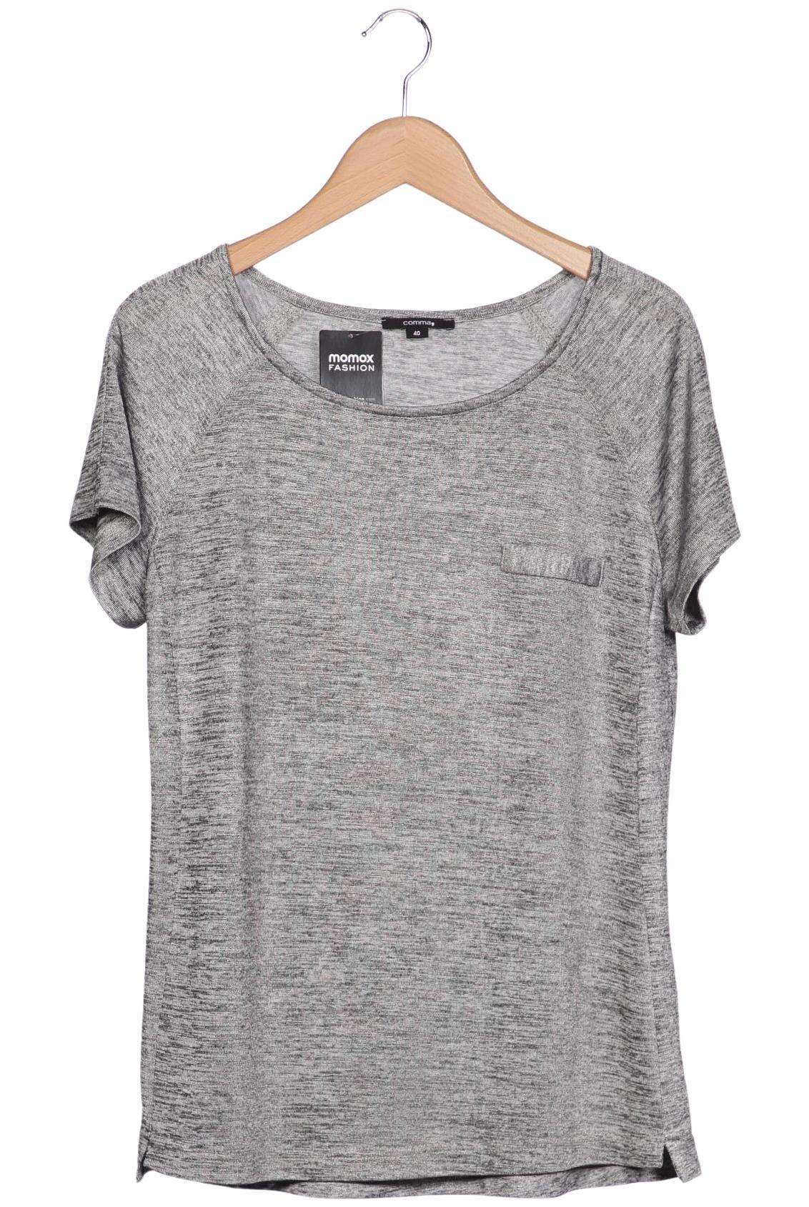 

Comma Damen T-Shirt, grau, Gr. 40