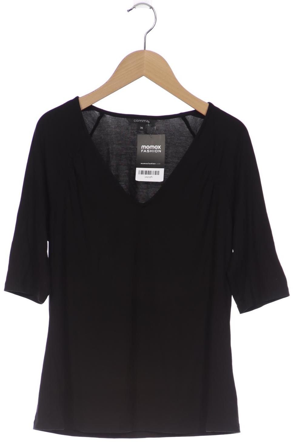 

Comma Damen T-Shirt, schwarz