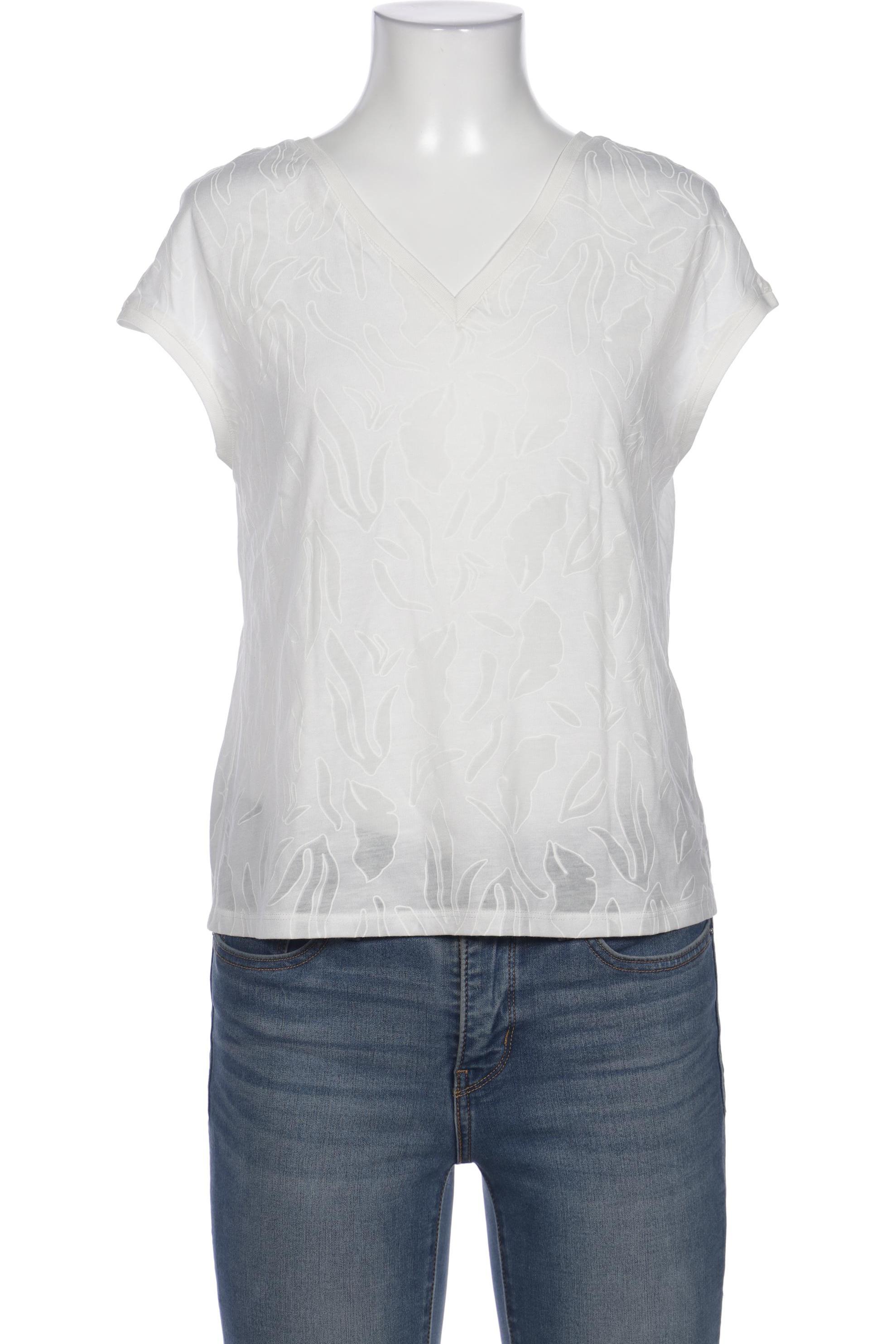 

Comma Damen T-Shirt, weiß, Gr. 34