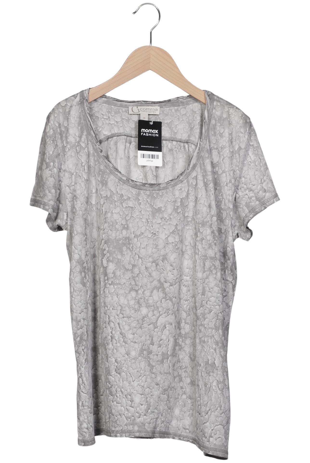 

Comma Damen T-Shirt, grau, Gr. 34