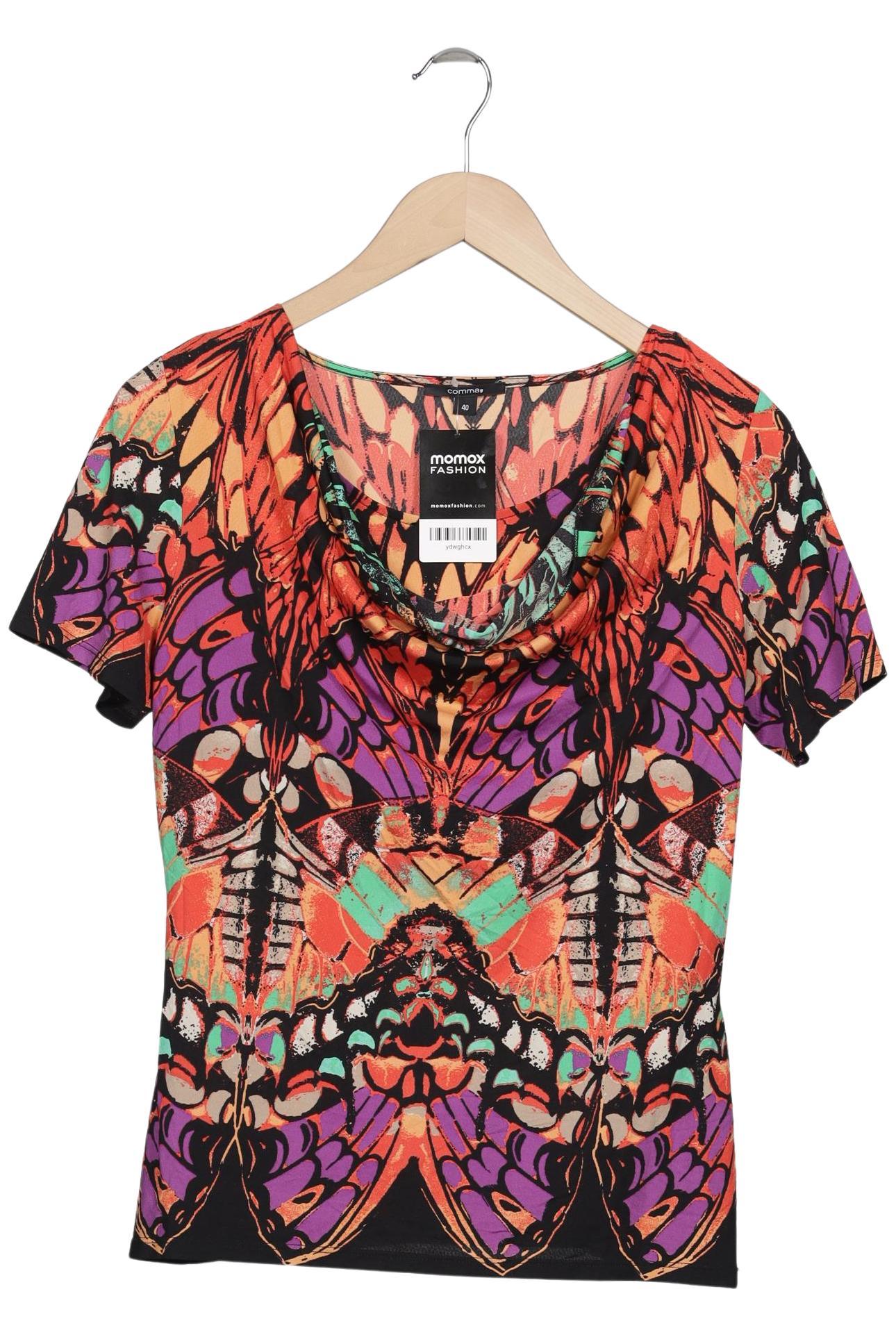 

Comma Damen T-Shirt, mehrfarbig, Gr. 40