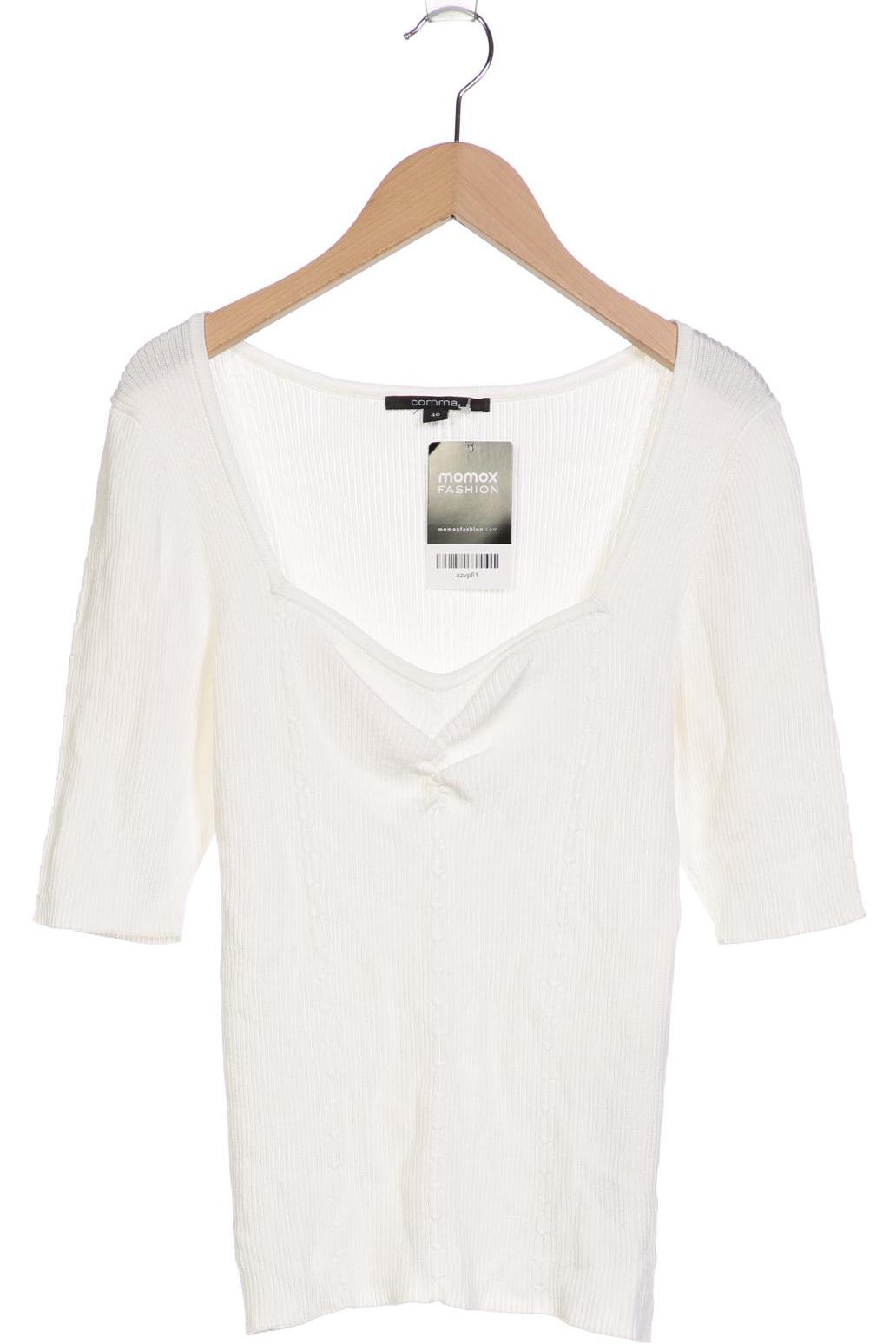 

Comma Damen T-Shirt, weiß, Gr. 40